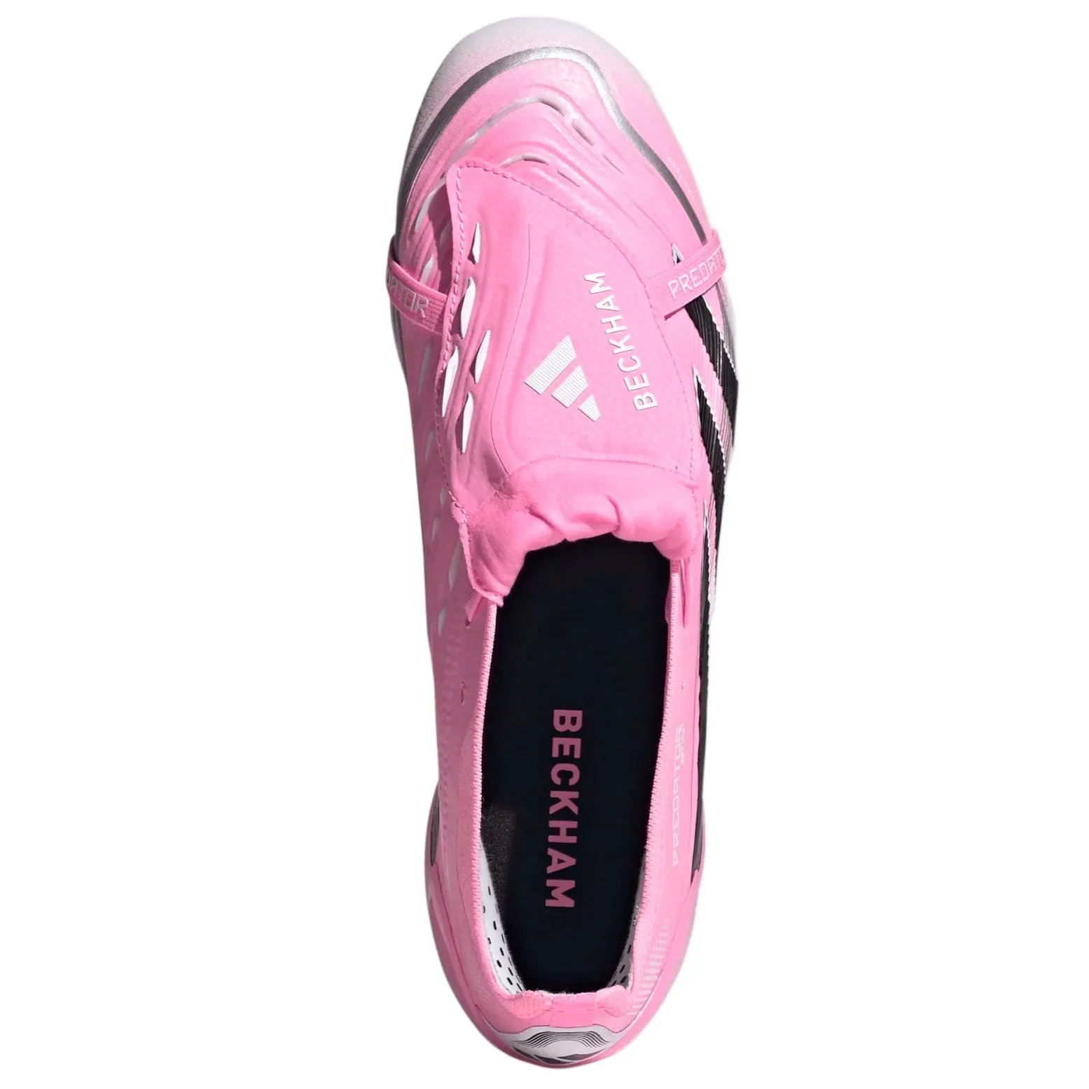 Offensive Play Traction Control adidas Predator Elite David Beckham Edition Fold Tongue FT FG Soccer Cleats (Beam Pink)