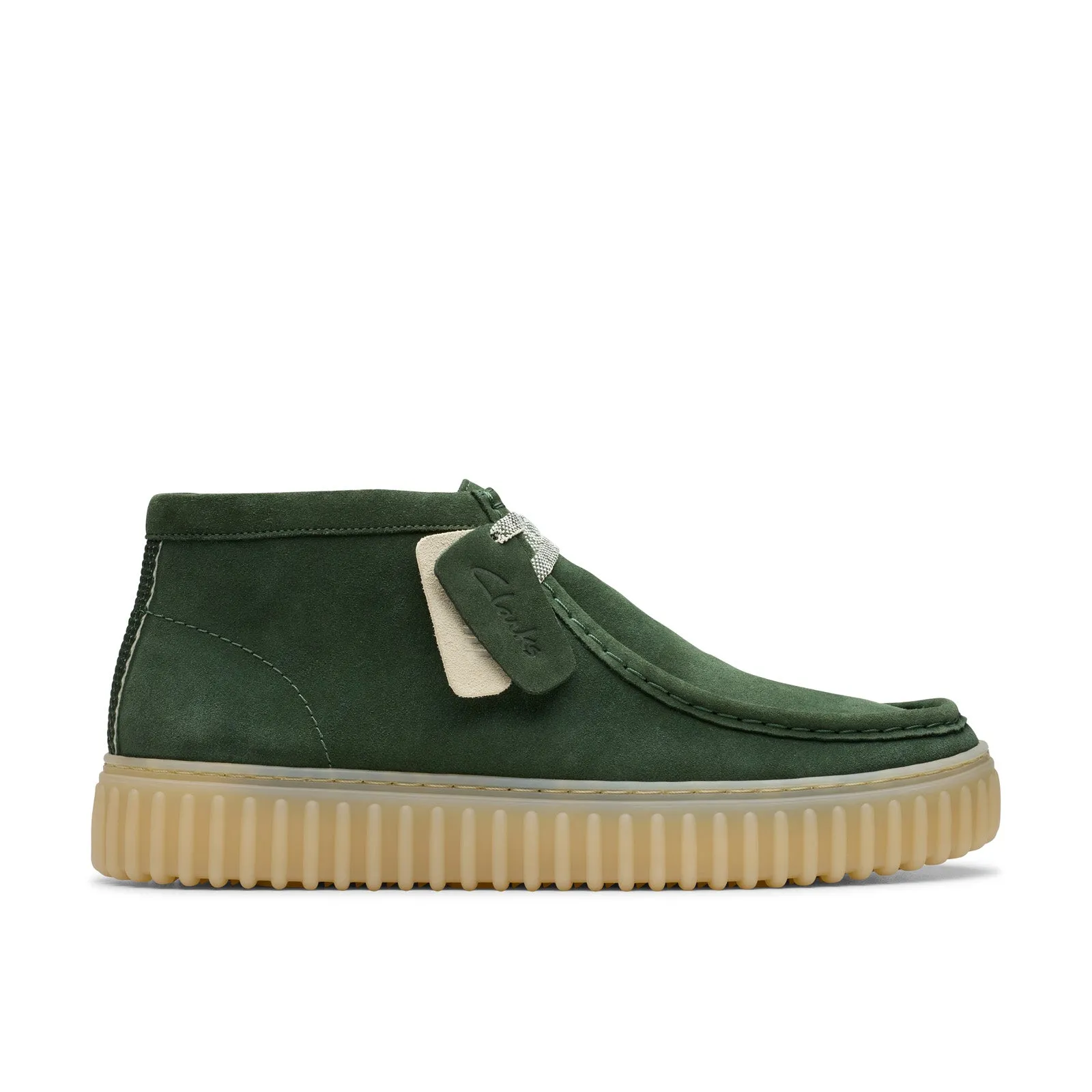 Handmade Craft Clarks Torhill HI 26178268 Mens Green Suede Lace Up Chukkas Boots