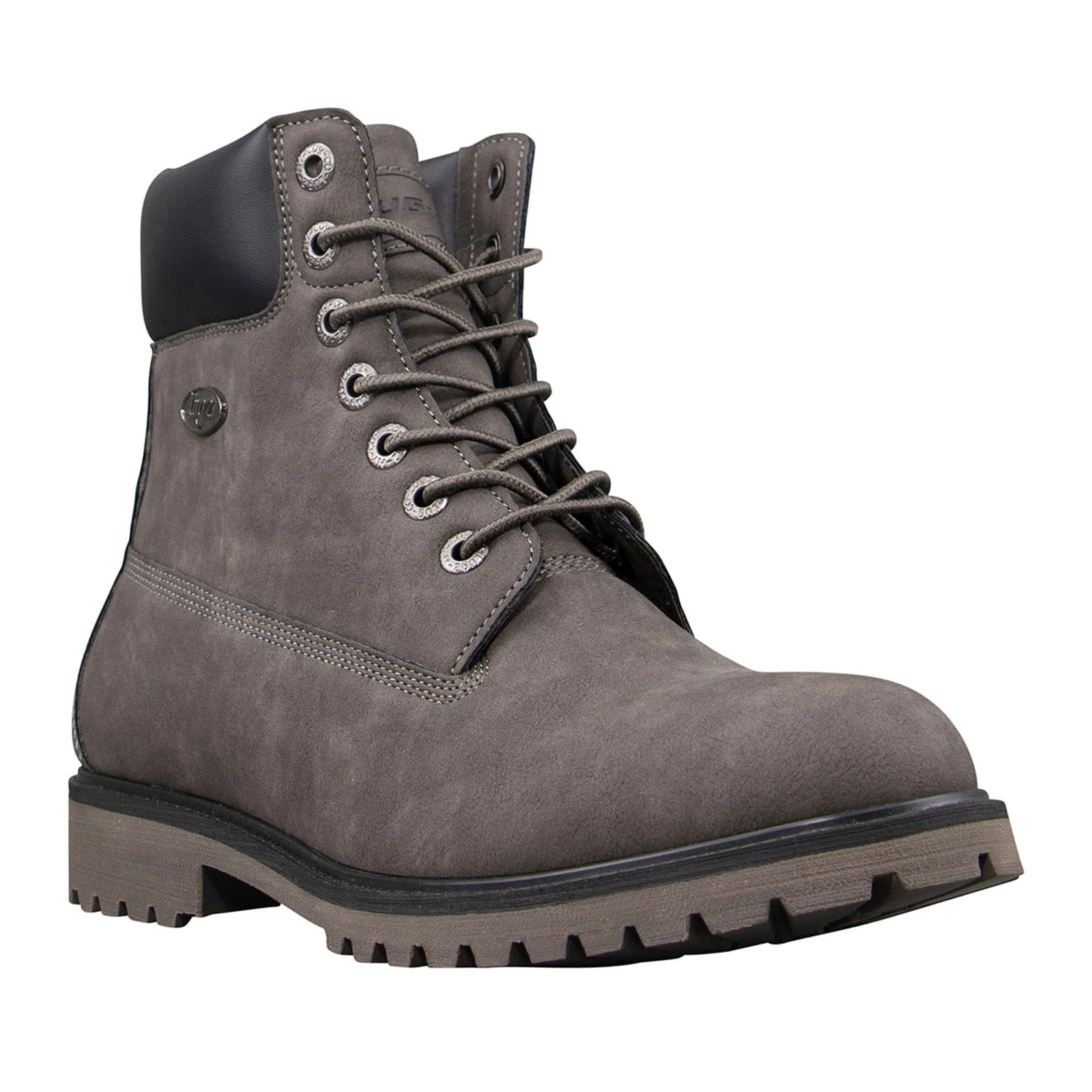 Lugz Convoy MCNVYD-0258 Mens Gray Synthetic Lace Up Casual Dress Boots Sleek Construction Anti Fatigue