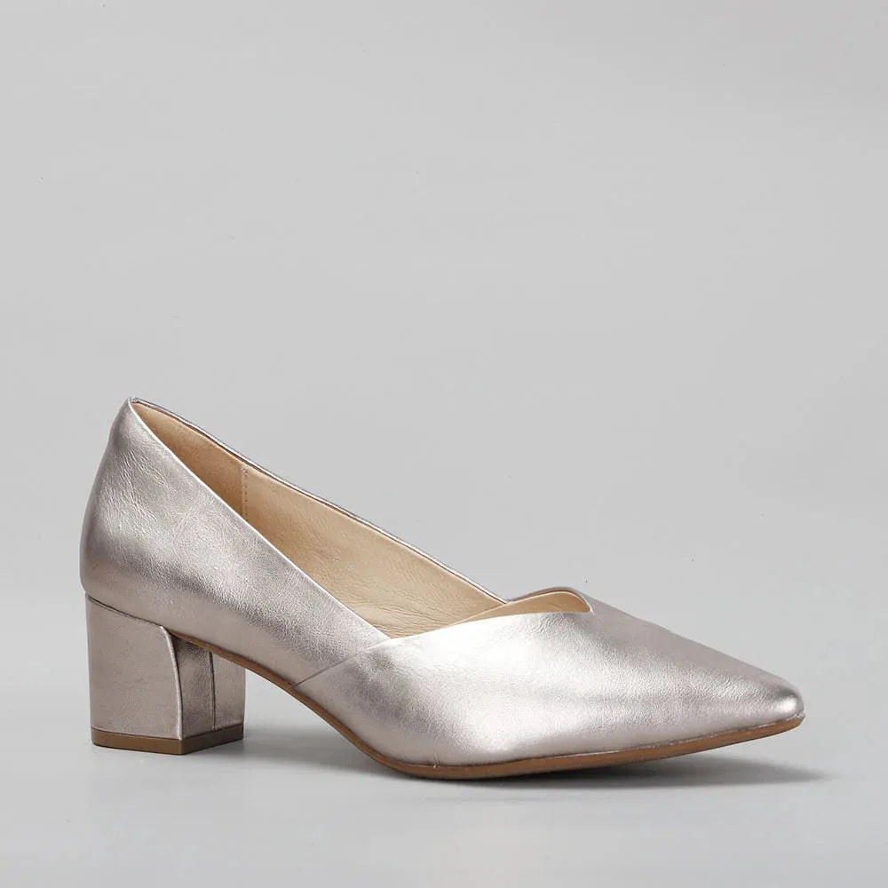 LE SANSA CARLY CHAMPAGNE Soft Leather Fit easy move
