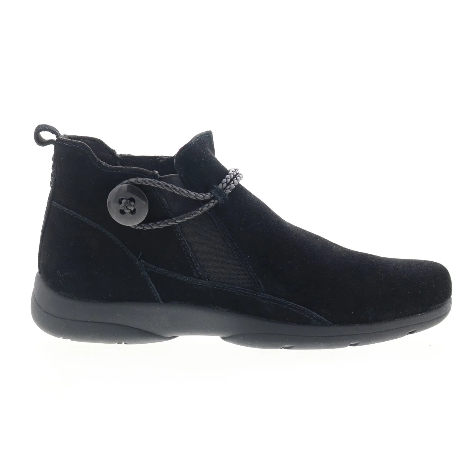 Easy Spirit Jagger SEJAGGER Womens Black Narrow Suede Casual Dress Boots High Arch Canvas Material