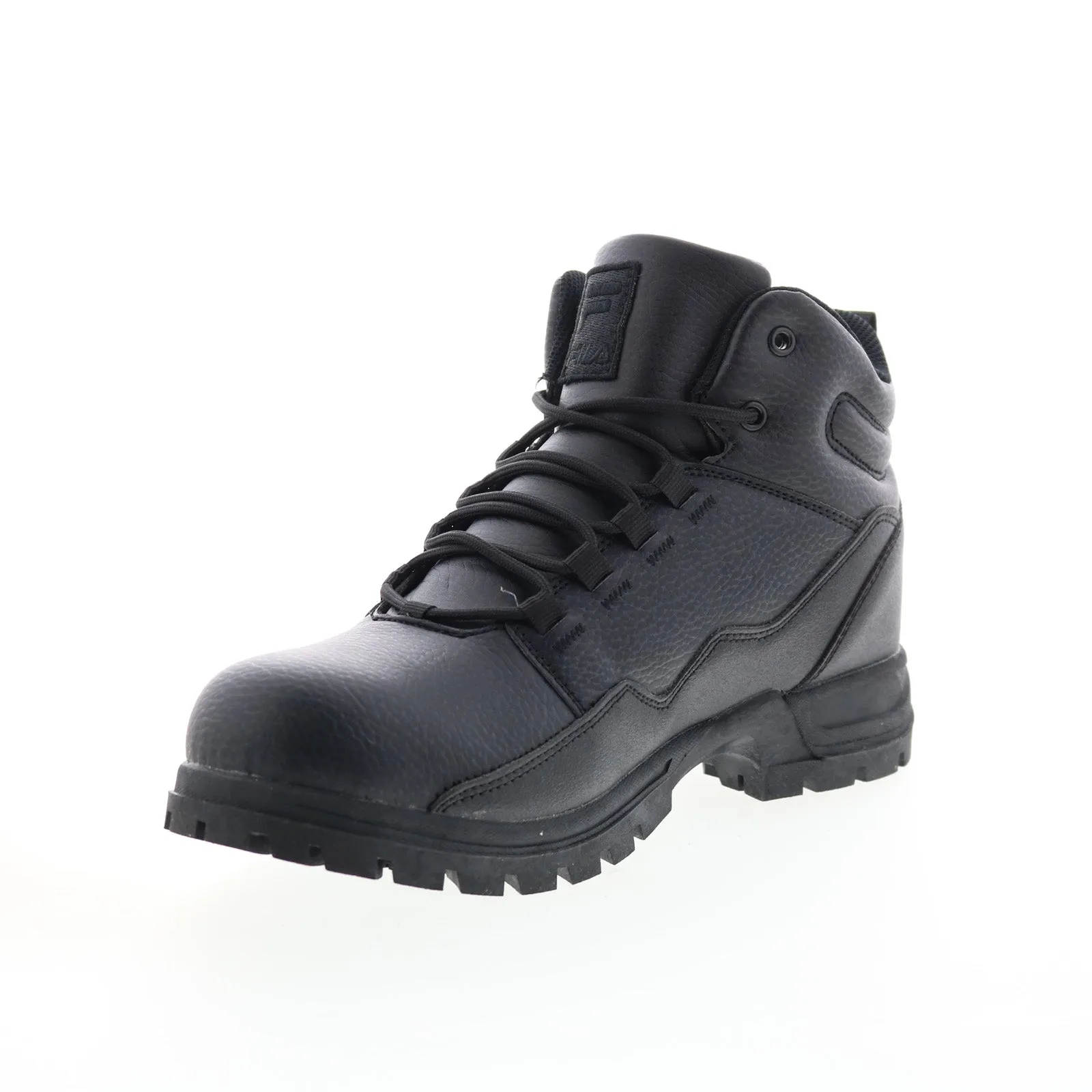 Fila Derail Trail 1HM01375-001 Mens Black Synthetic Lace Up Hiking Boots Quality Sole