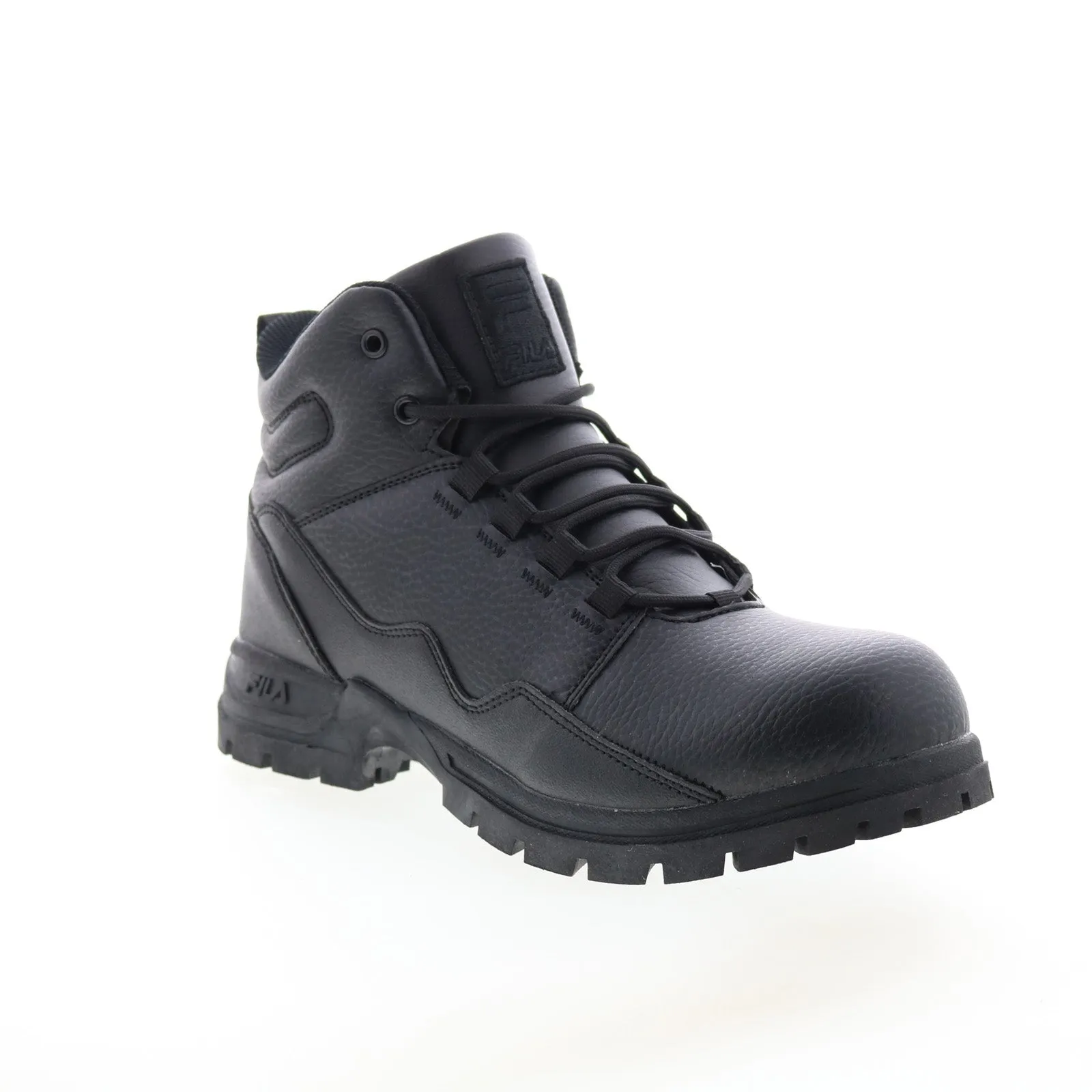 Party Goer Cushioned Fila Derail Trail 1HM01375-001 Mens Black Synthetic Lace Up Hiking Boots