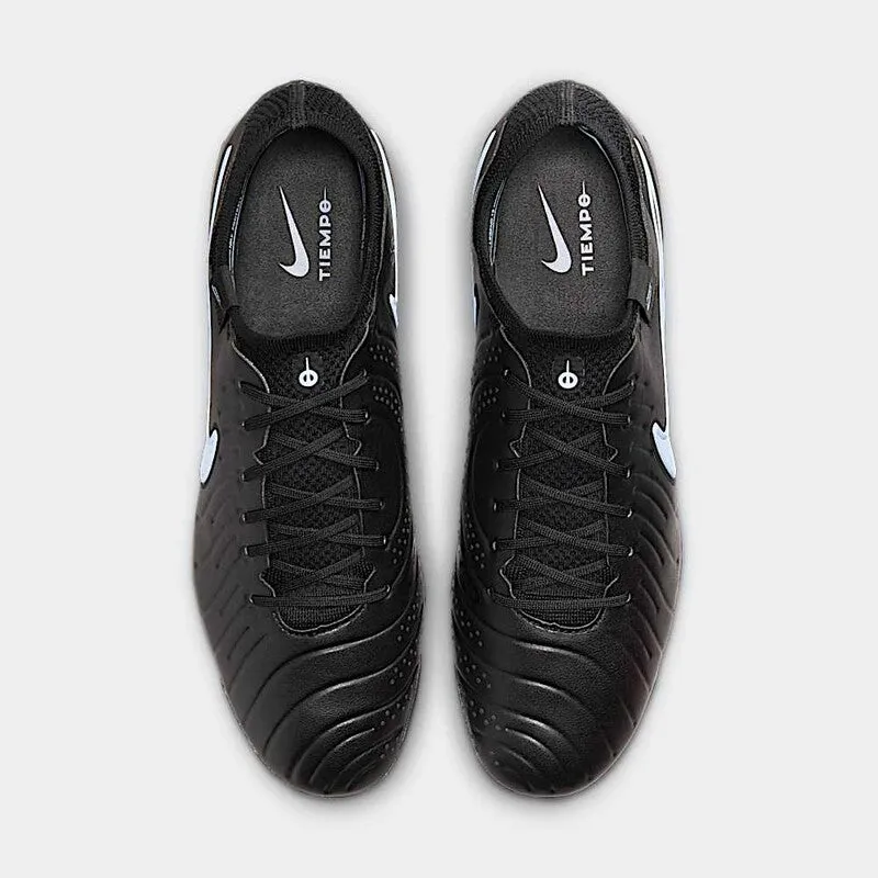 Stamina Build Nike Tiempo Legend 10 Elite Firm Ground Soccer Cleats (Ice Blue/Black)