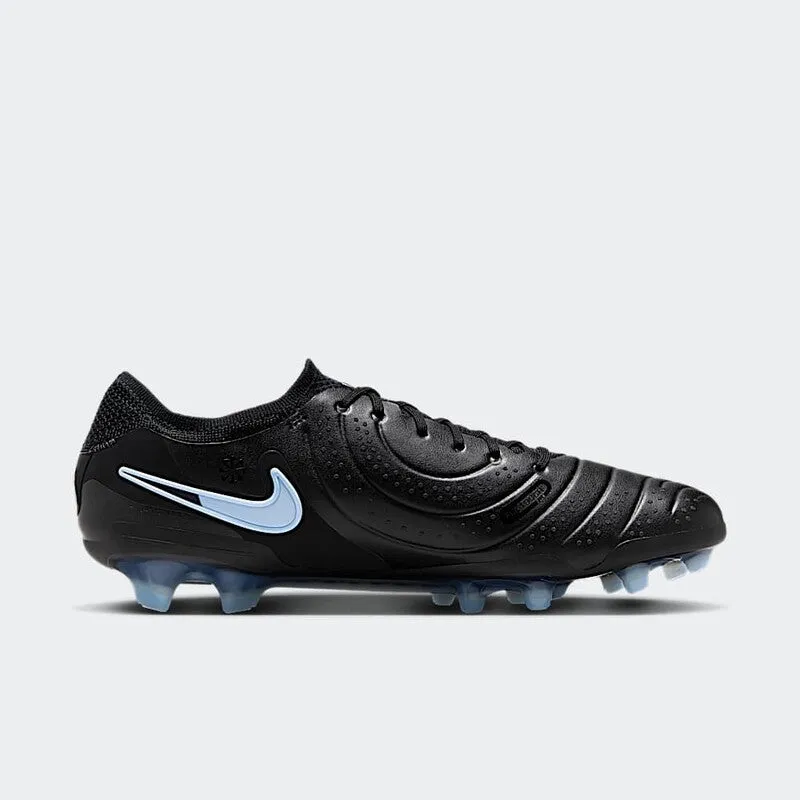 Nike Tiempo Legend 10 Elite Firm Ground Soccer Cleats (Ice Blue/Black) Game Focus