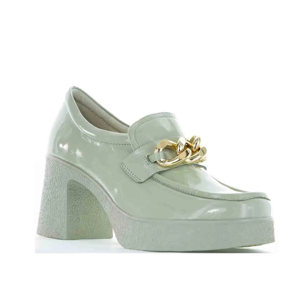 Casual Heels for Work Breathable Upper TAMARA LONDON BANI SAGE PAT