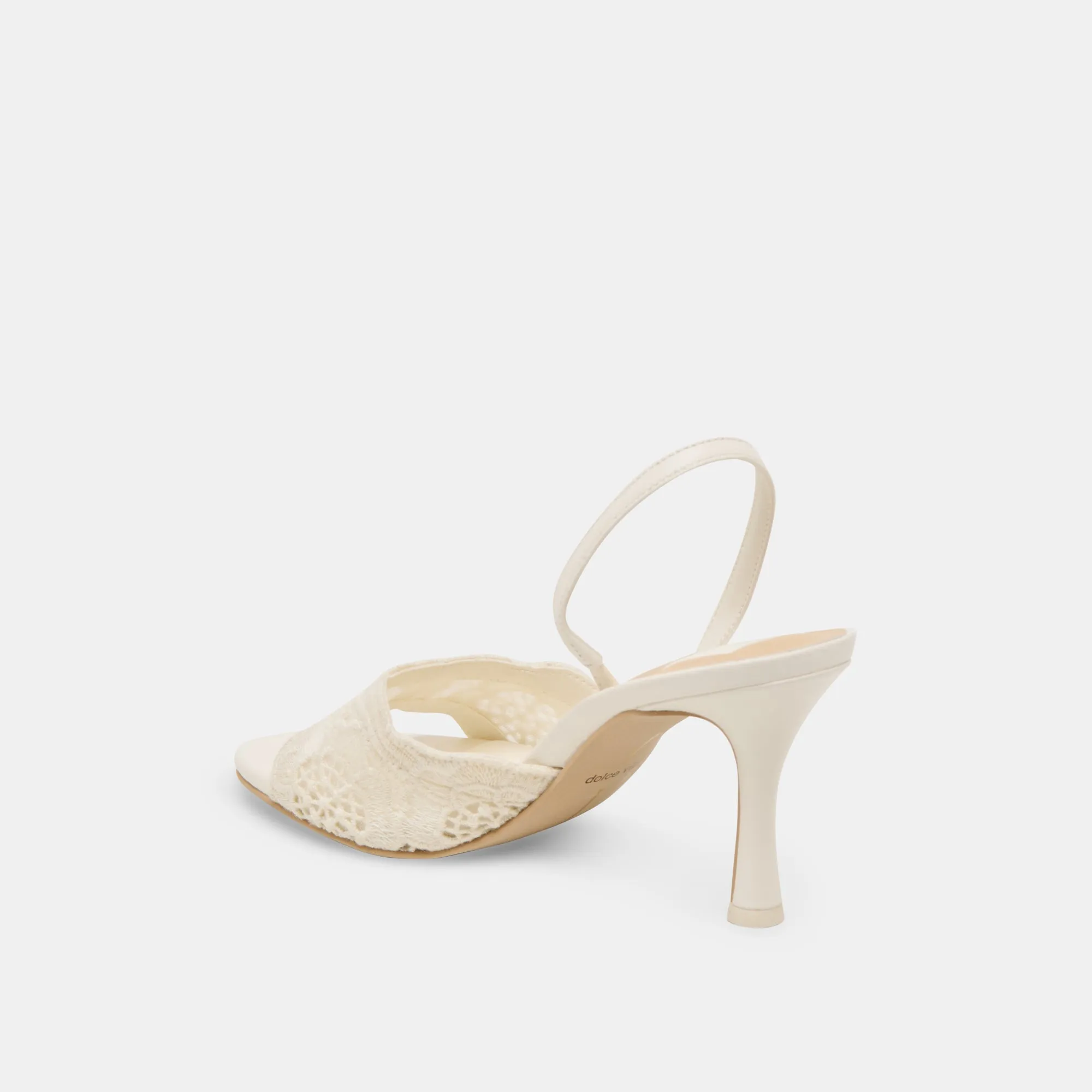 Soft Interior Non Marking LARRA HEELS WHITE CROCHET