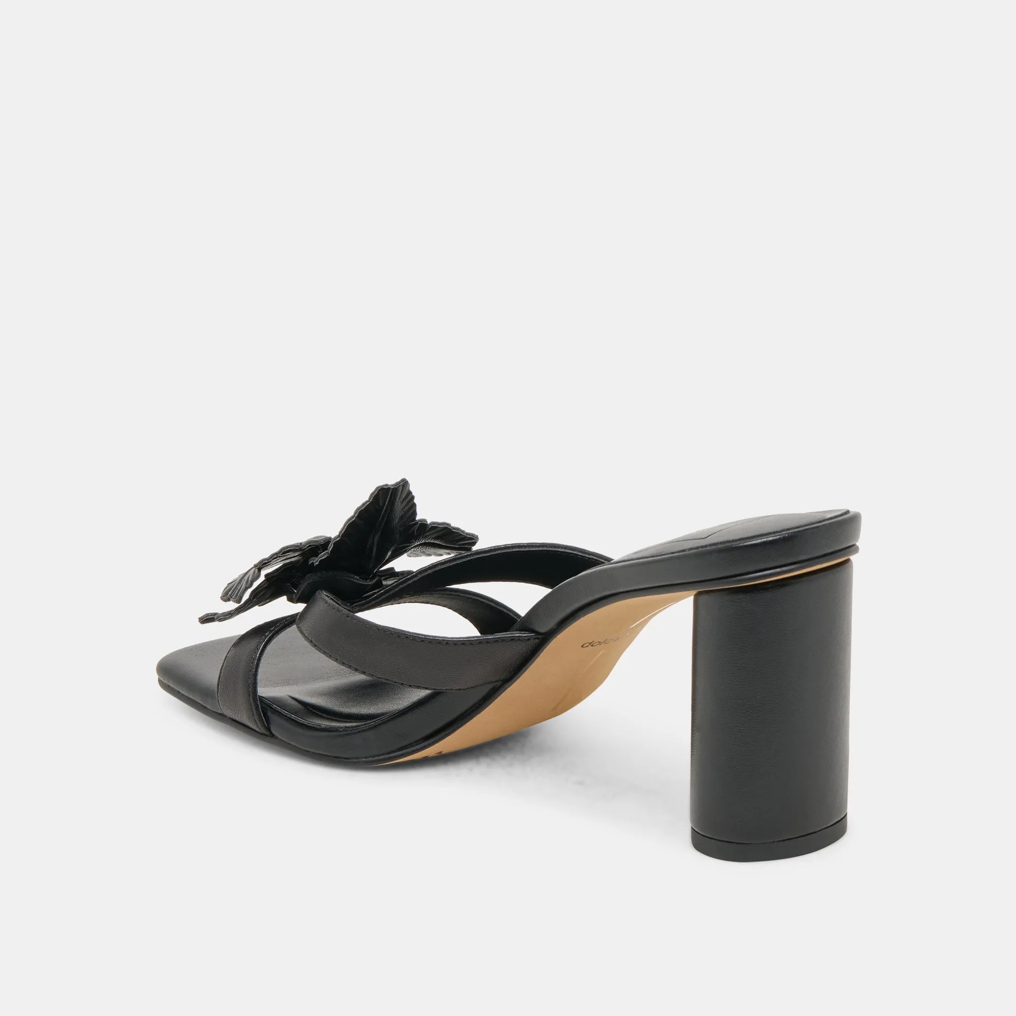 Classic White Heels Anti Odor Feature NIKIL HEELS BLACK LEATHER