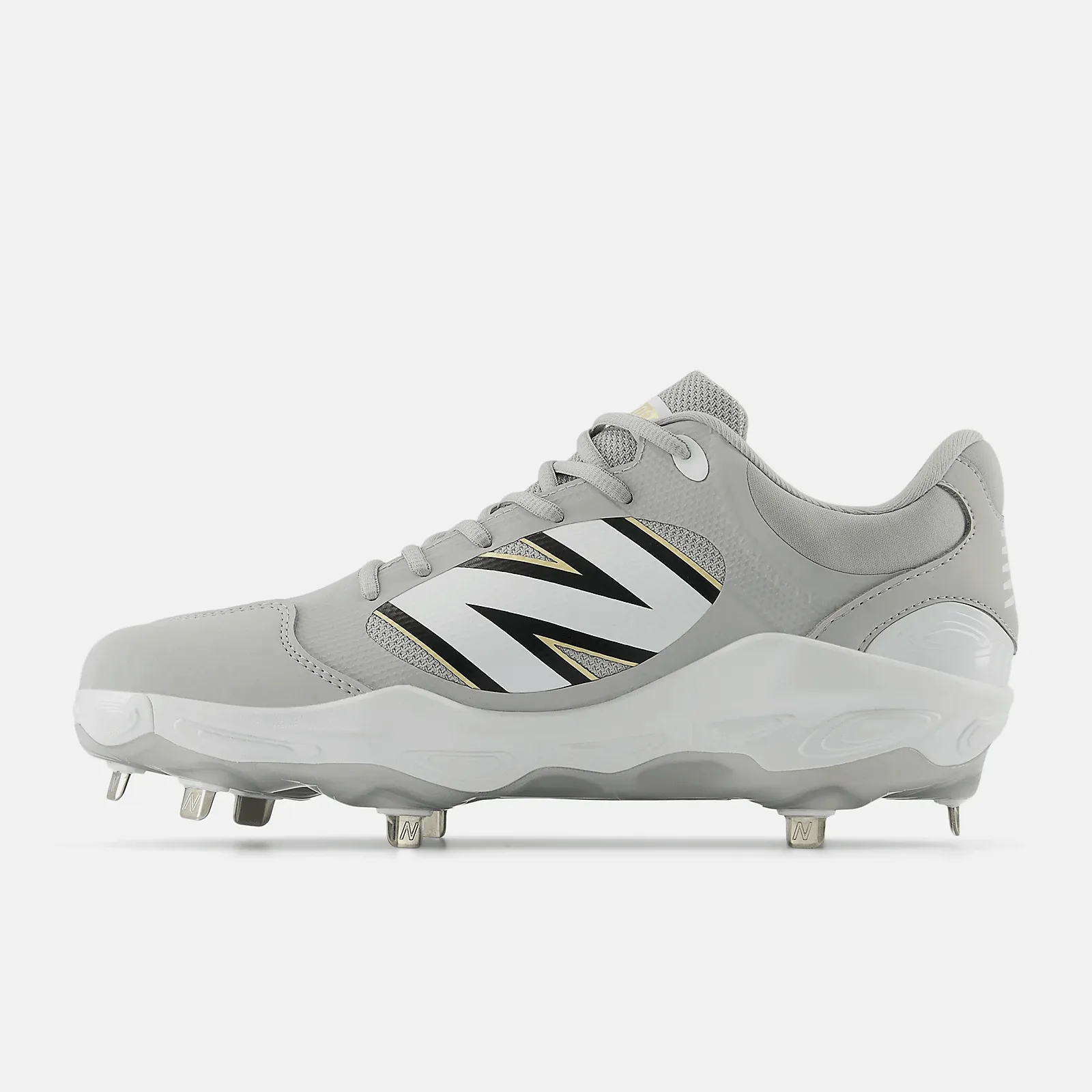 New Balance Men's Fresh Foam X 3000 v7 Metal Baseball Cleats - Raincloud - L3000TG7 Ultra light Fresh materials