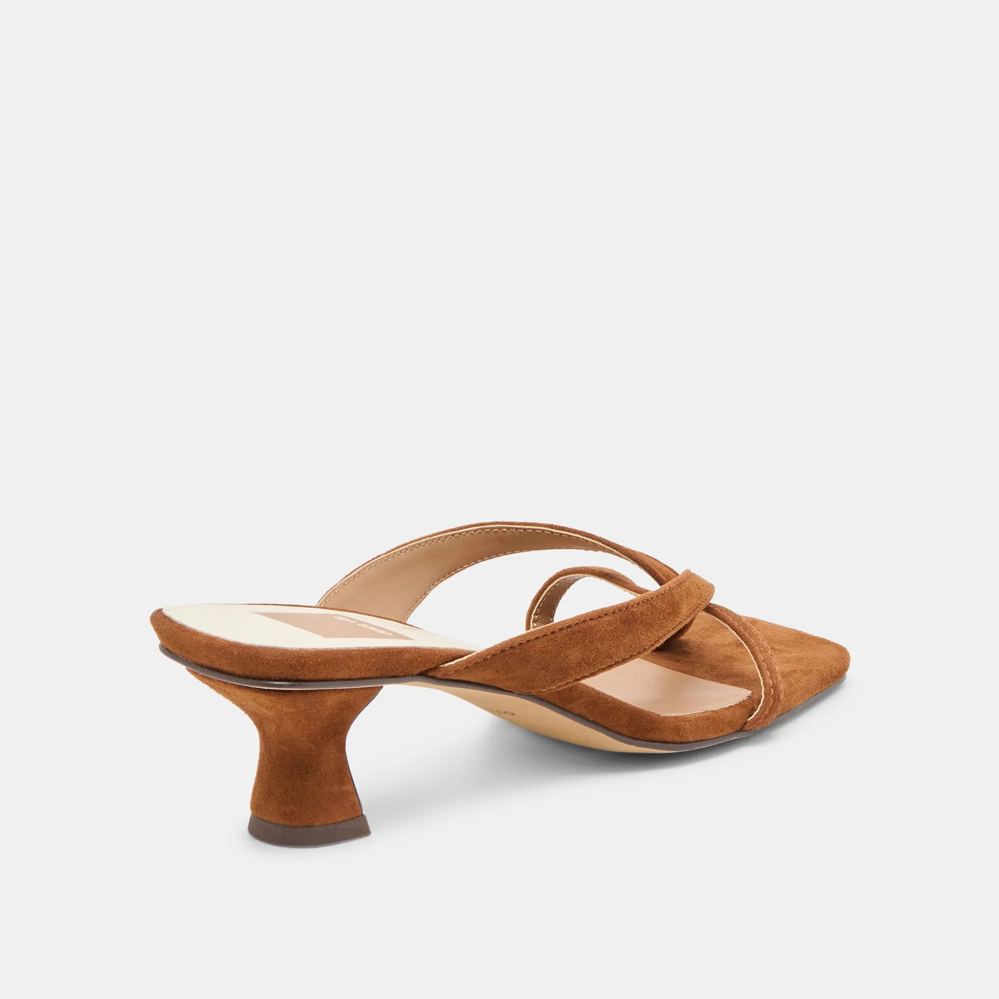 BREVEL HEELS DK BROWN SUEDE Lifted Feel