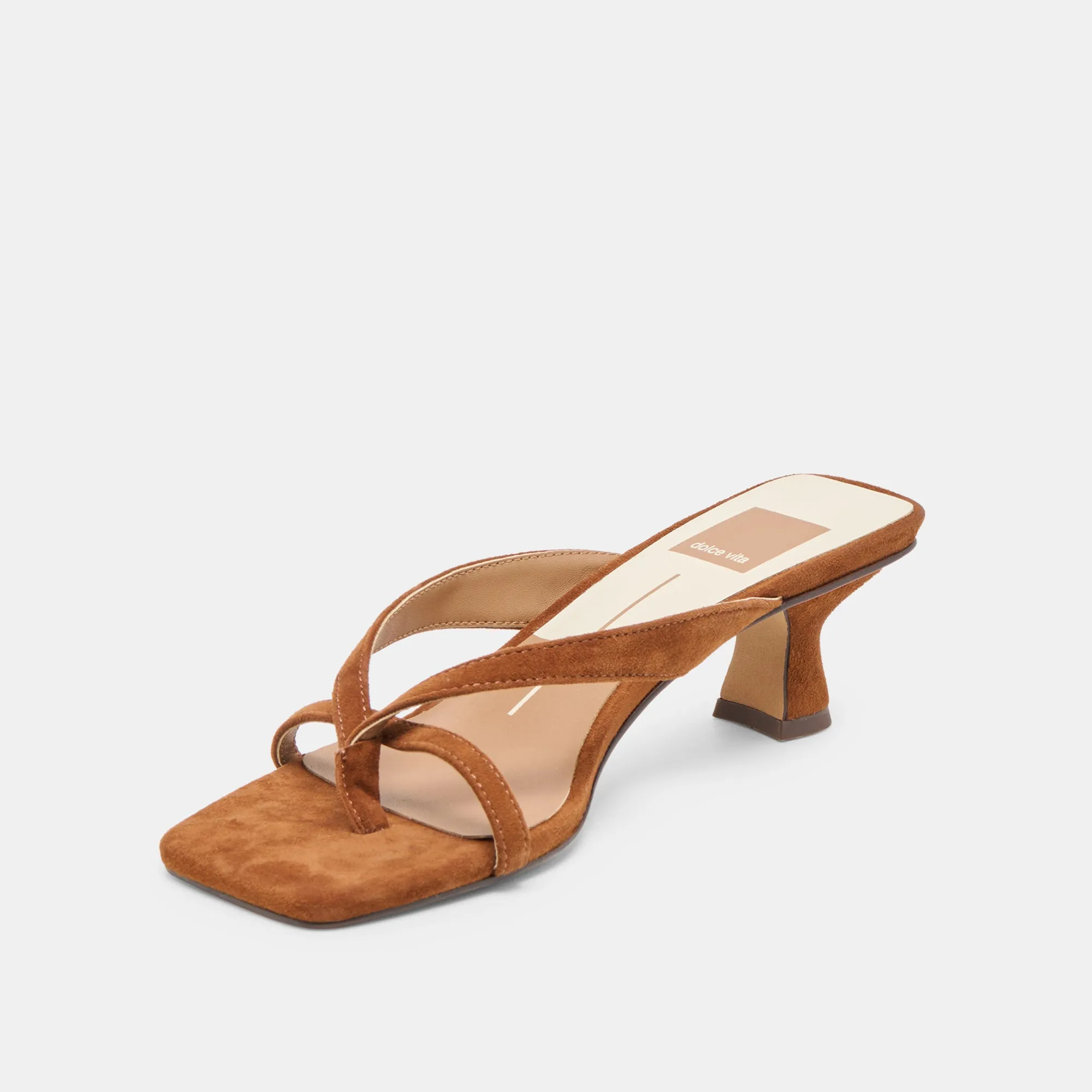 BREVEL HEELS DK BROWN SUEDE Step Free Summer Vibe