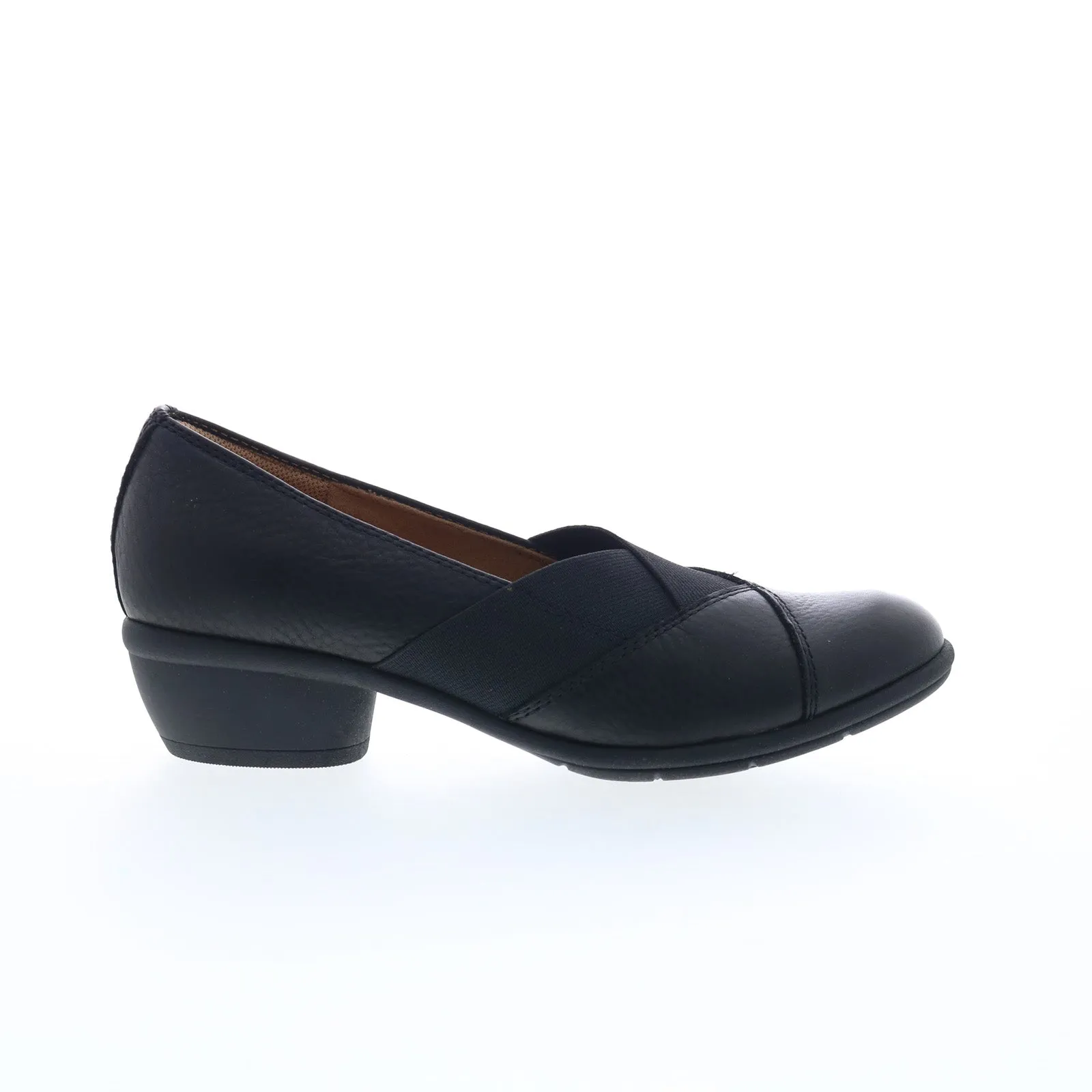 Metallic Evening Shoes Designer Wedding Shoes Comfortiva Quinton CT0016301 Womens Black Wide Leather Pumps Heels Shoes