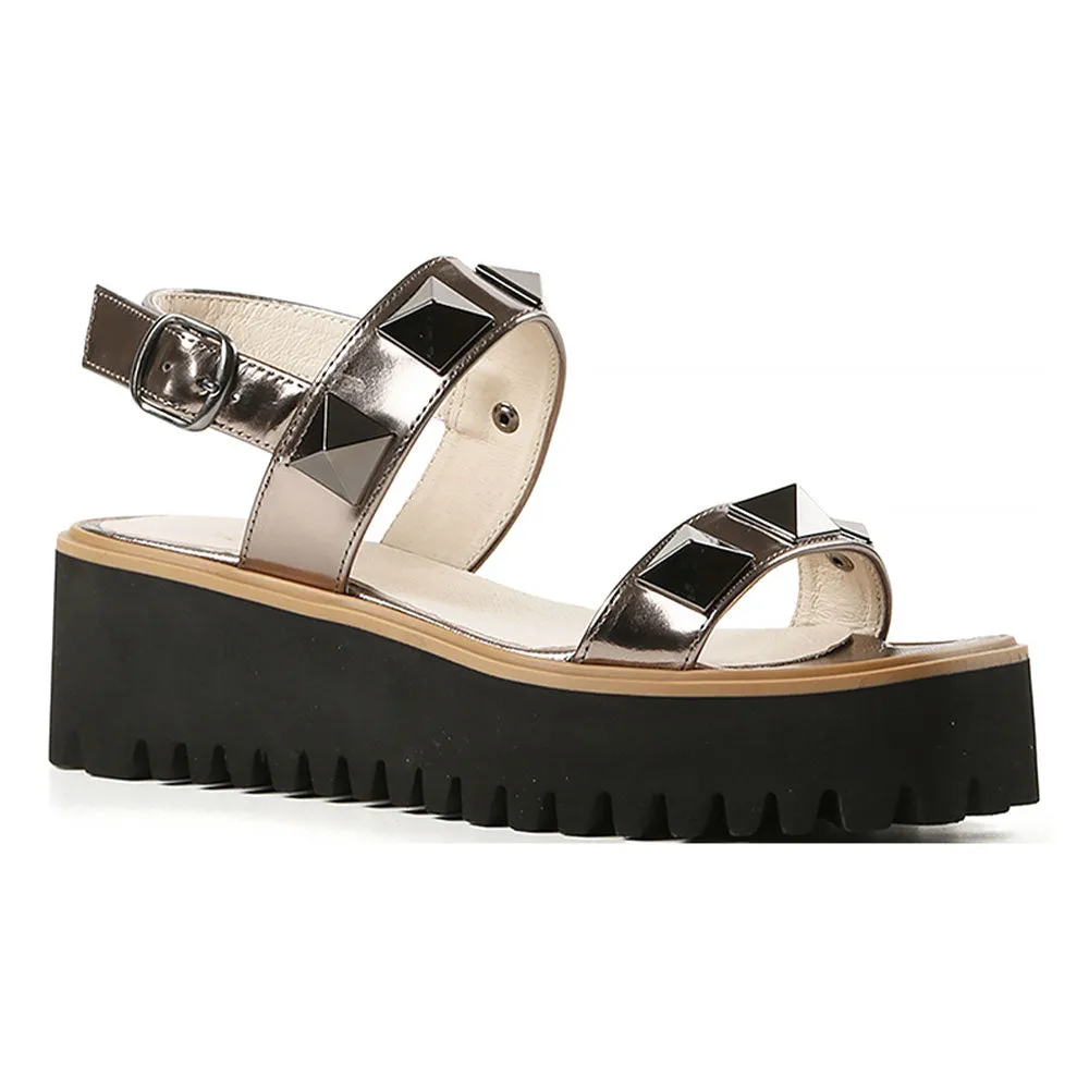Pyramid Stud Flatform Sandal Leg Long Moisture wicking