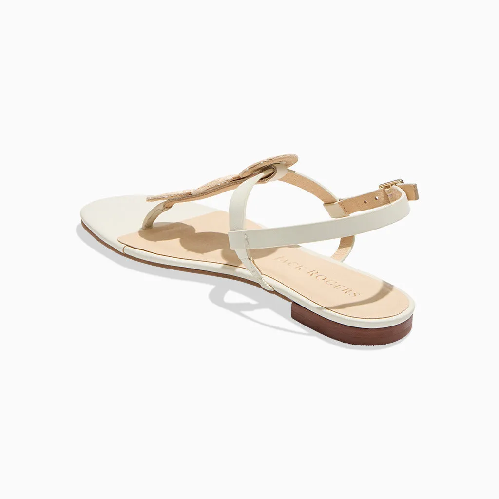 Worth Raffia Flat Sandal Desert Path