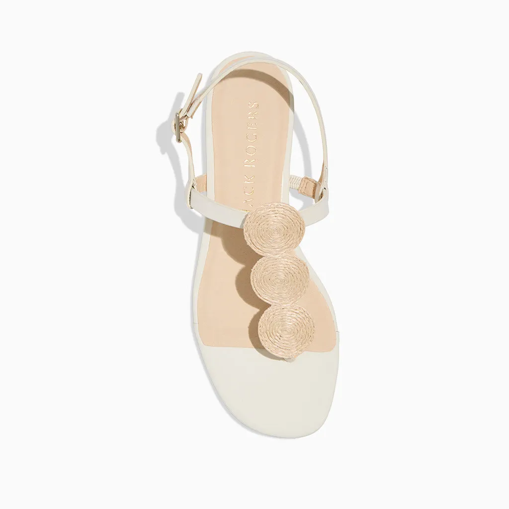 Worth Raffia Flat Sandal Match All