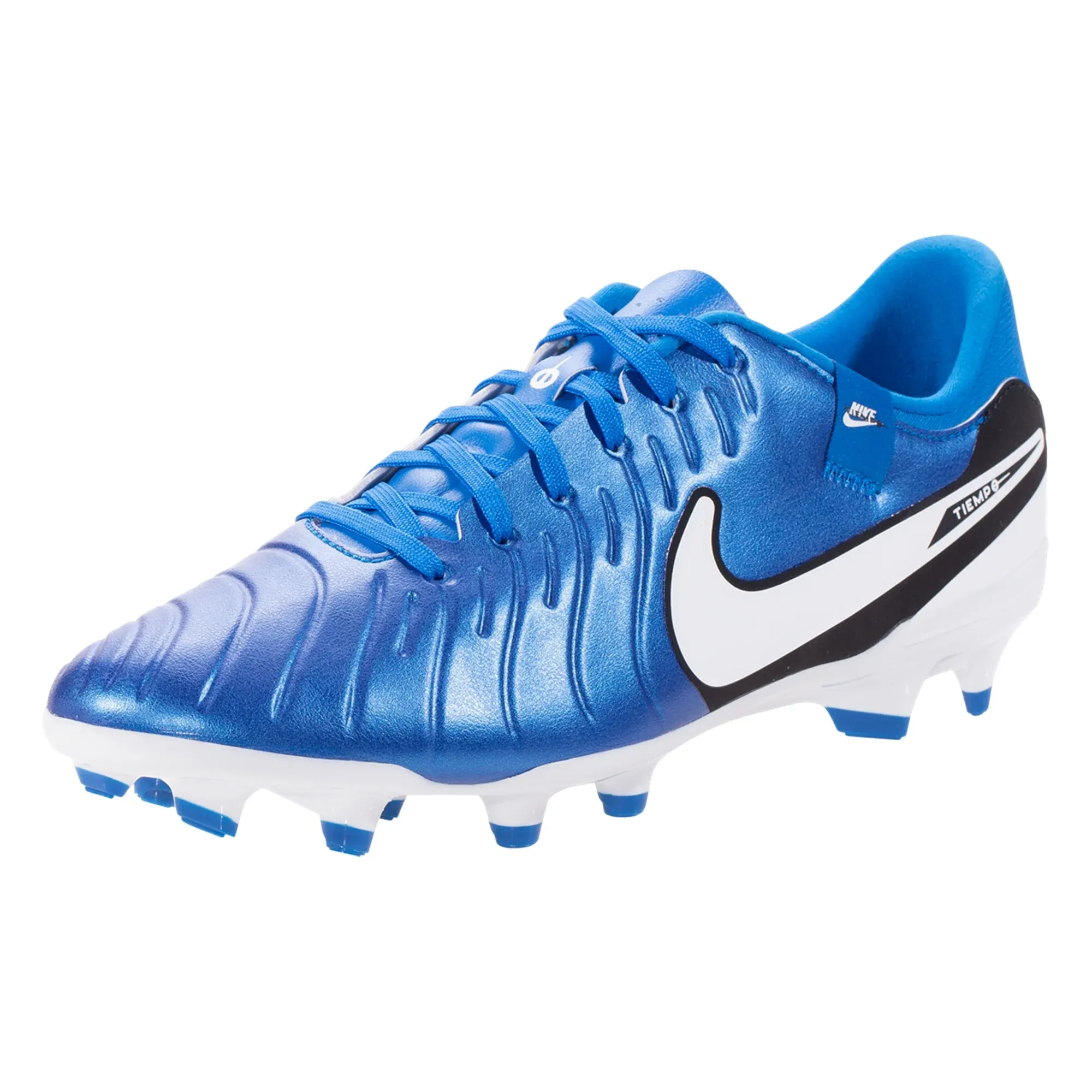 Shock Absorb Nike Legend 10 Academy FG/MG Soccer Cleats (Soar/White)
