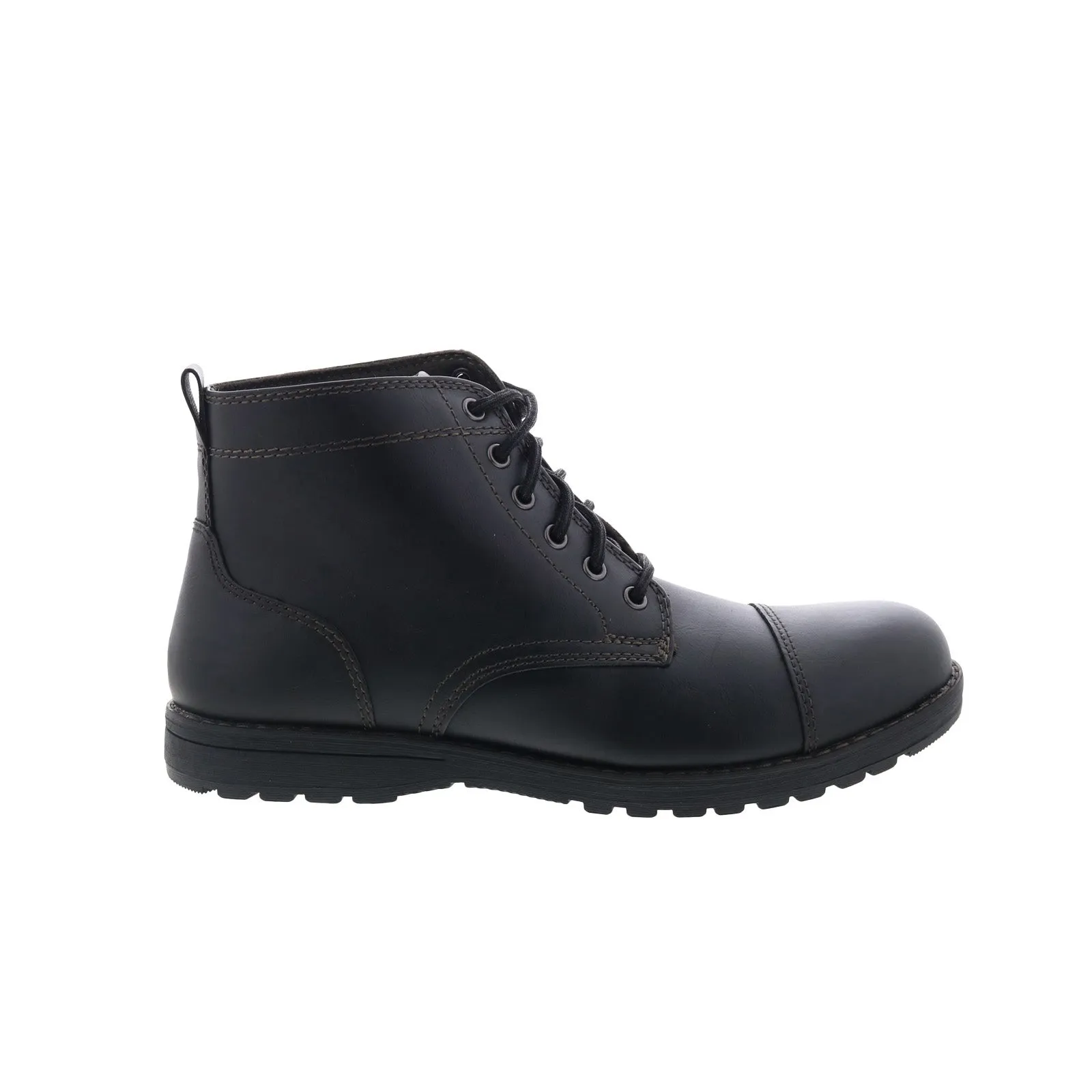 Heavy Duty Eastland Jason Cap Toe 7372-01 Mens Black Synthetic Casual Dress Boots