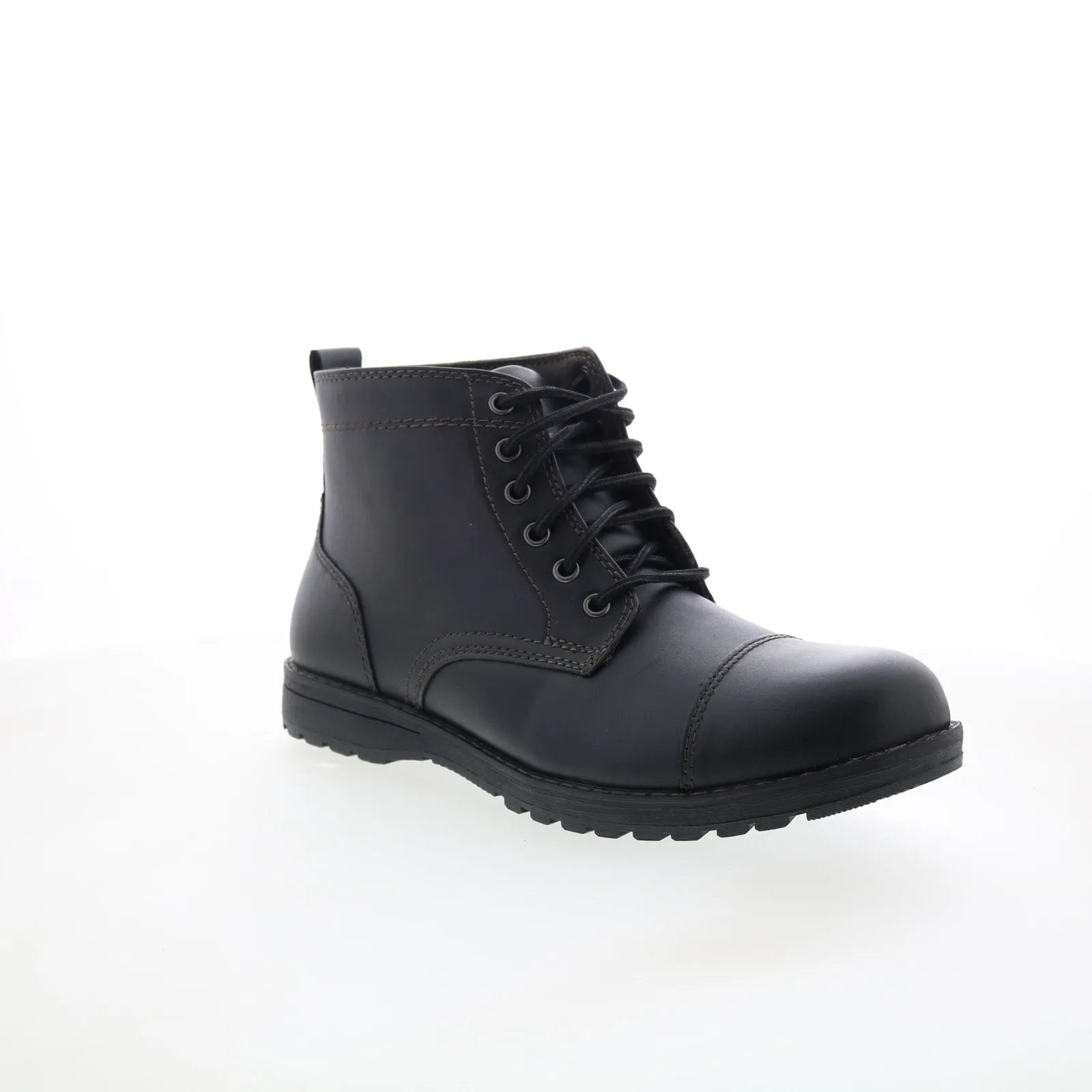 Eastland Jason Cap Toe 7372-01 Mens Black Synthetic Casual Dress Boots Breathable Lining