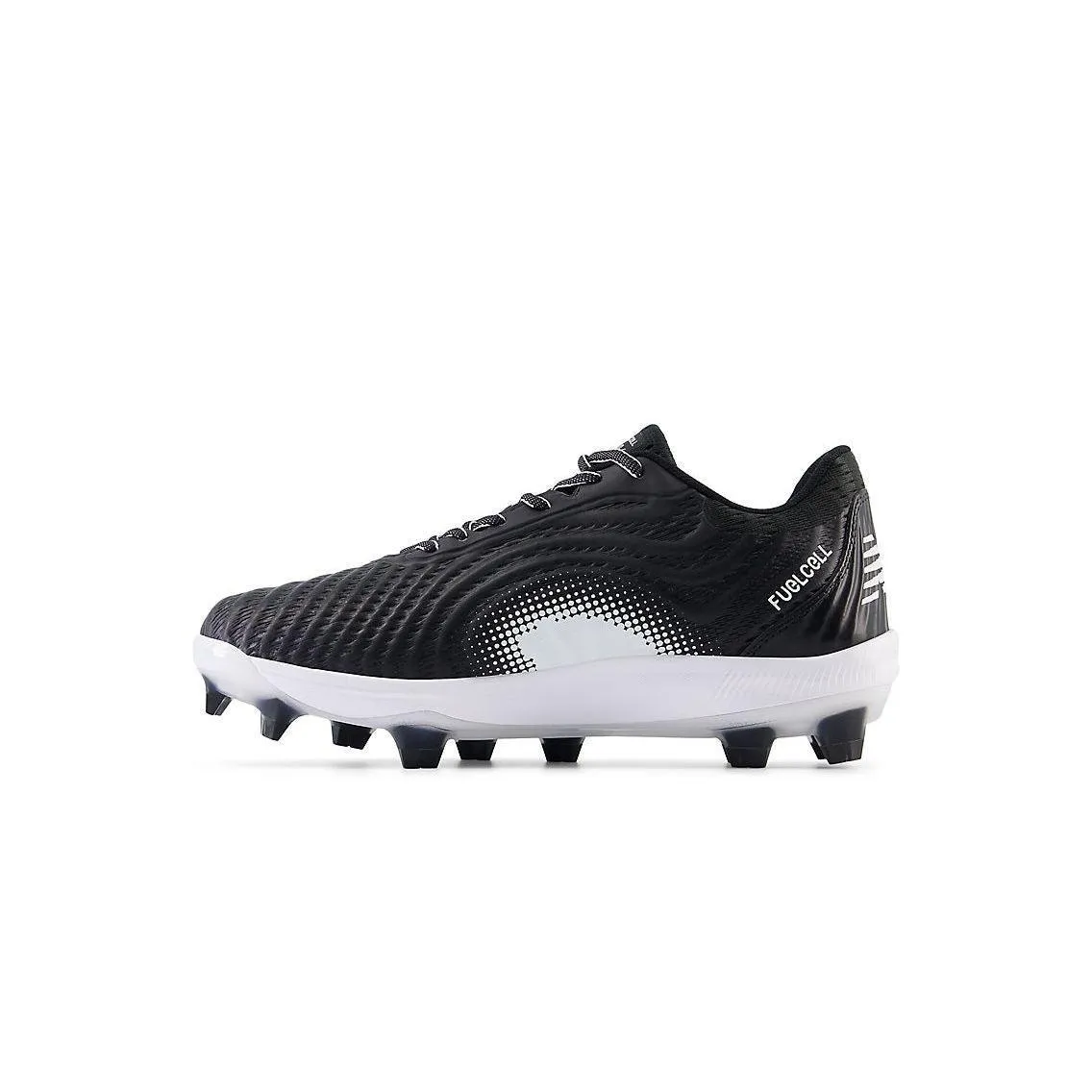 Weather Ready New Balance Men's FuelCell 4040 V7 Molded Baseball Cleats - Black / Optic White - PL4040K7