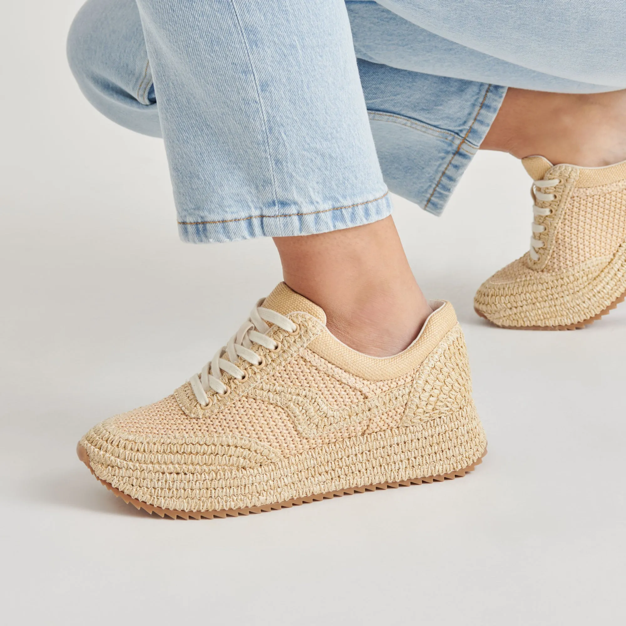 All Rounder Quick Support SHYLOH SNEAKERS LT NATURAL RAFFIA