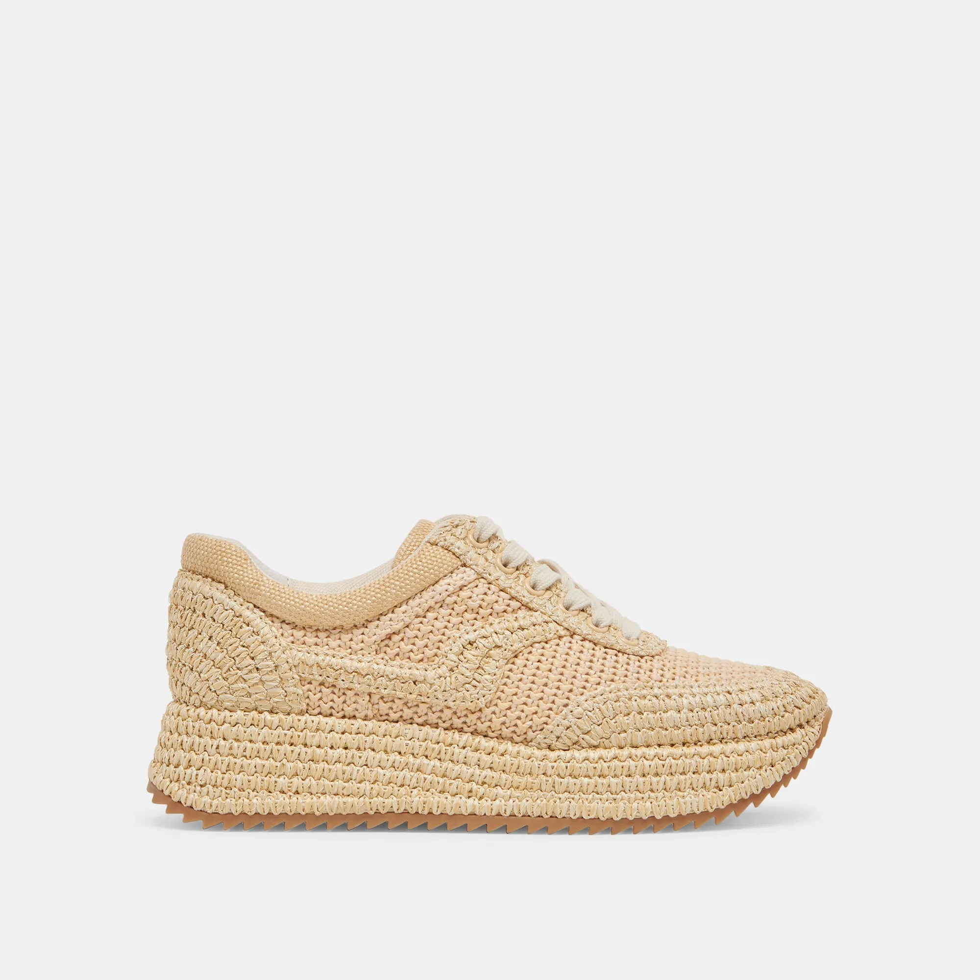 Shock-absorbent arch Versatile Usage SHYLOH SNEAKERS LT NATURAL RAFFIA