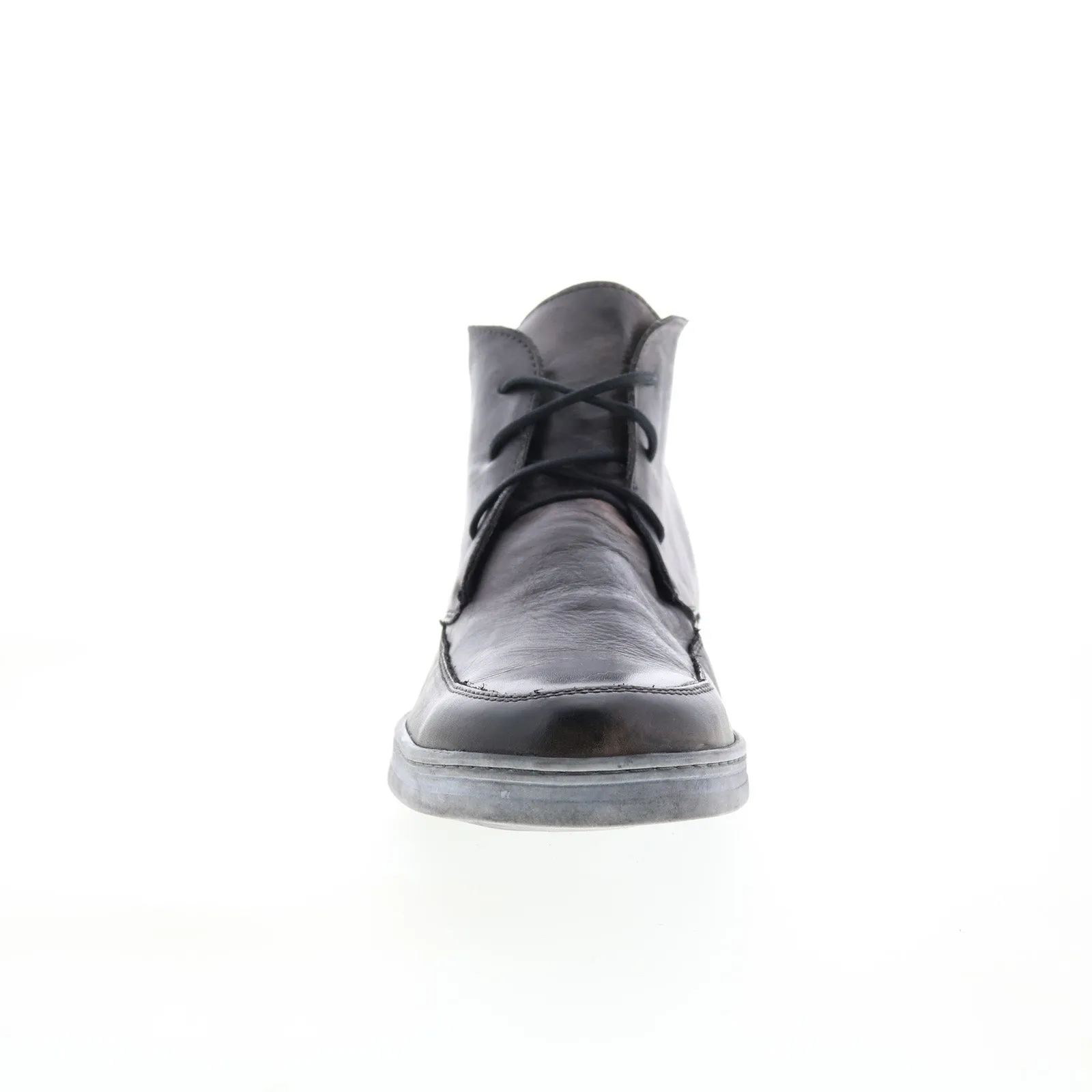 Bed Stu Duke II F437514 Mens Gray Leather Lace Up Casual Dress Boots Waterproof Feature Rodeo Event