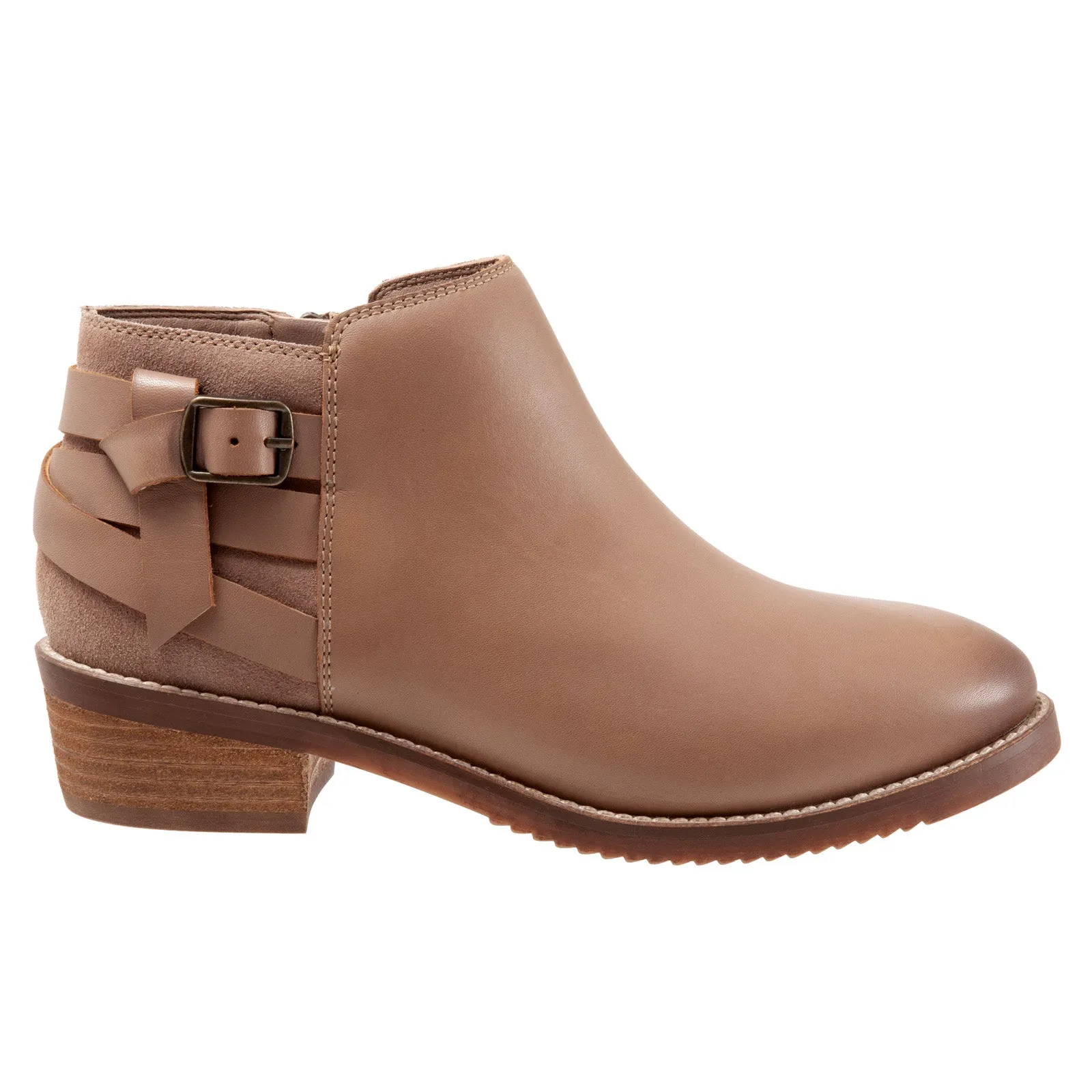 Extreme Durability Softwalk Raleigh S2155-063 Womens Brown Leather Ankle & Booties Boots