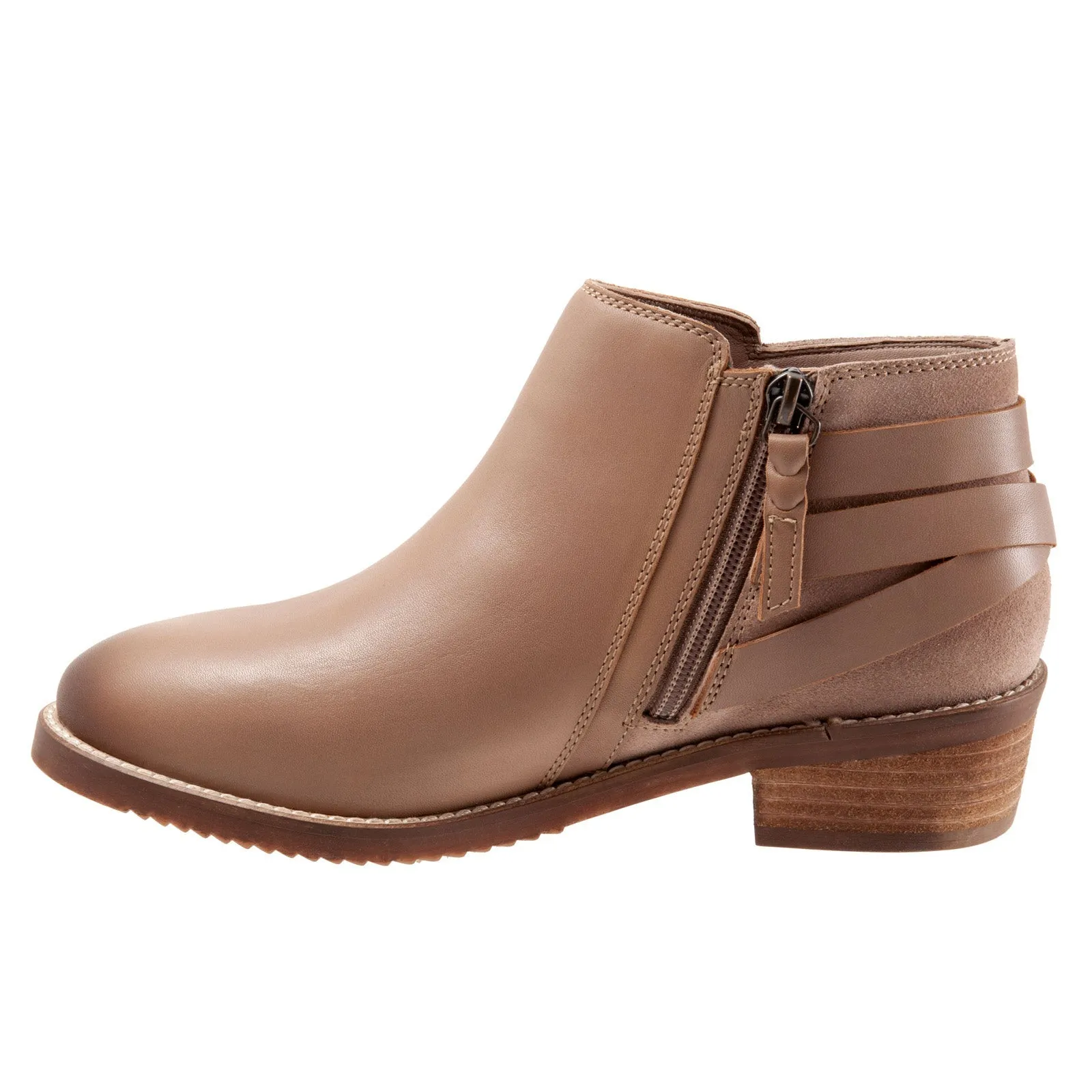 Urban Edge Softwalk Raleigh S2155-063 Womens Brown Leather Ankle & Booties Boots