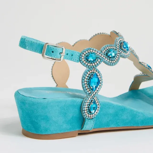 DJANGO & JULIETTE WEXLER AQUA SUEDE Slip Ease