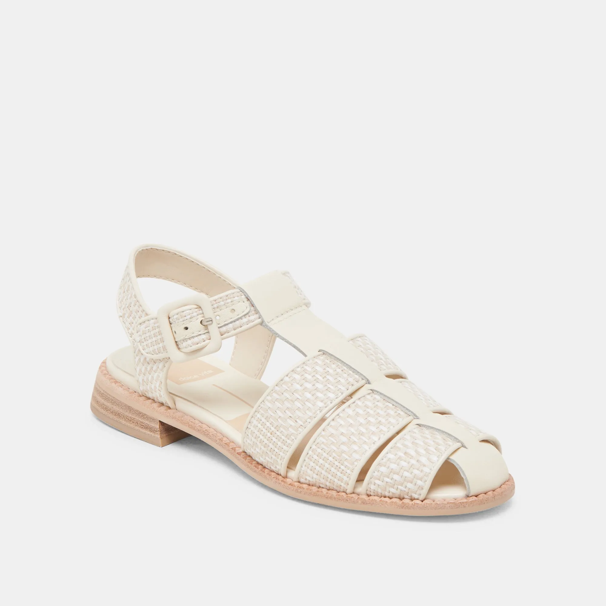 HOLIS SANDALS WHITE MULTI RAFFIA Casual Appeal Walk Style