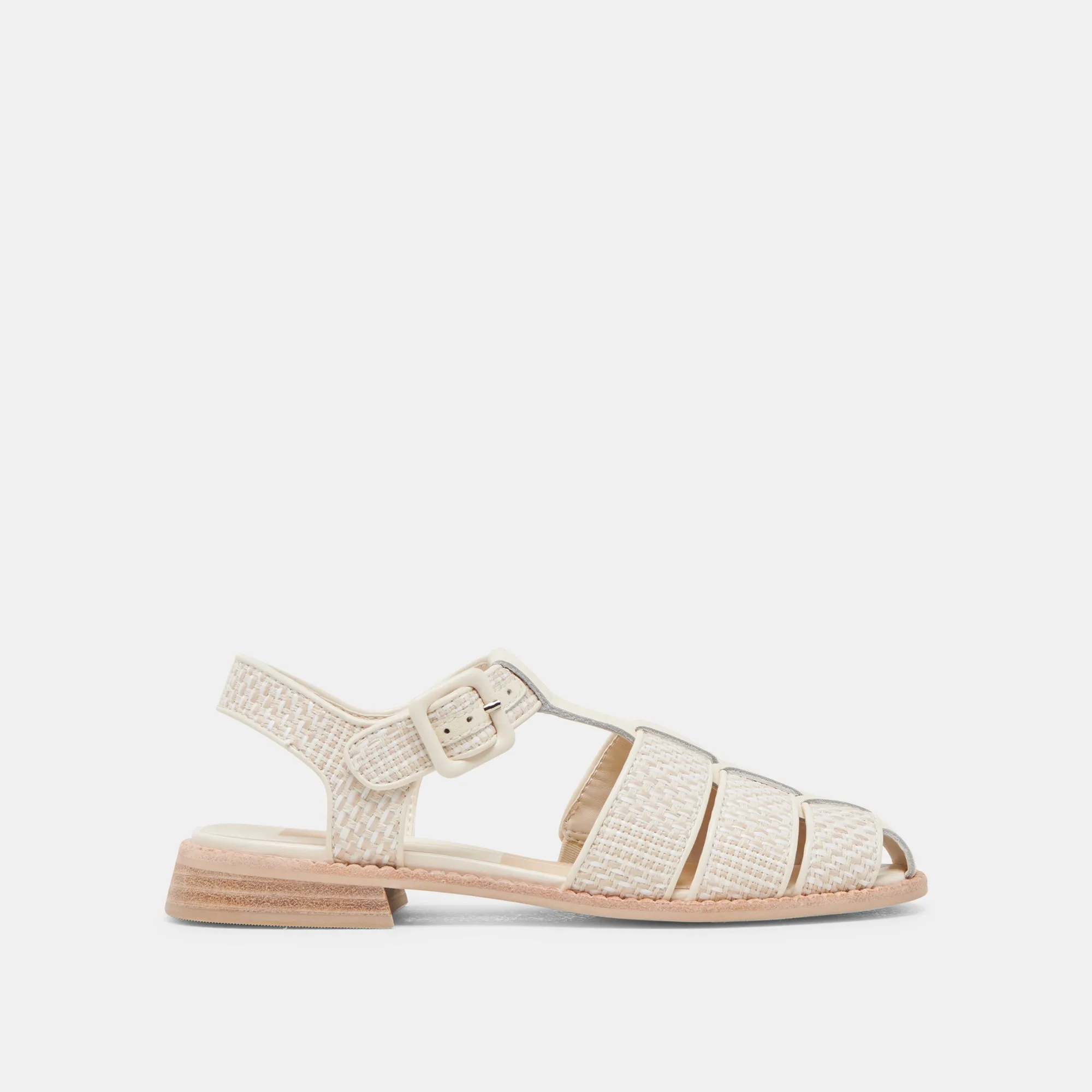 Fit All HOLIS SANDALS WHITE MULTI RAFFIA