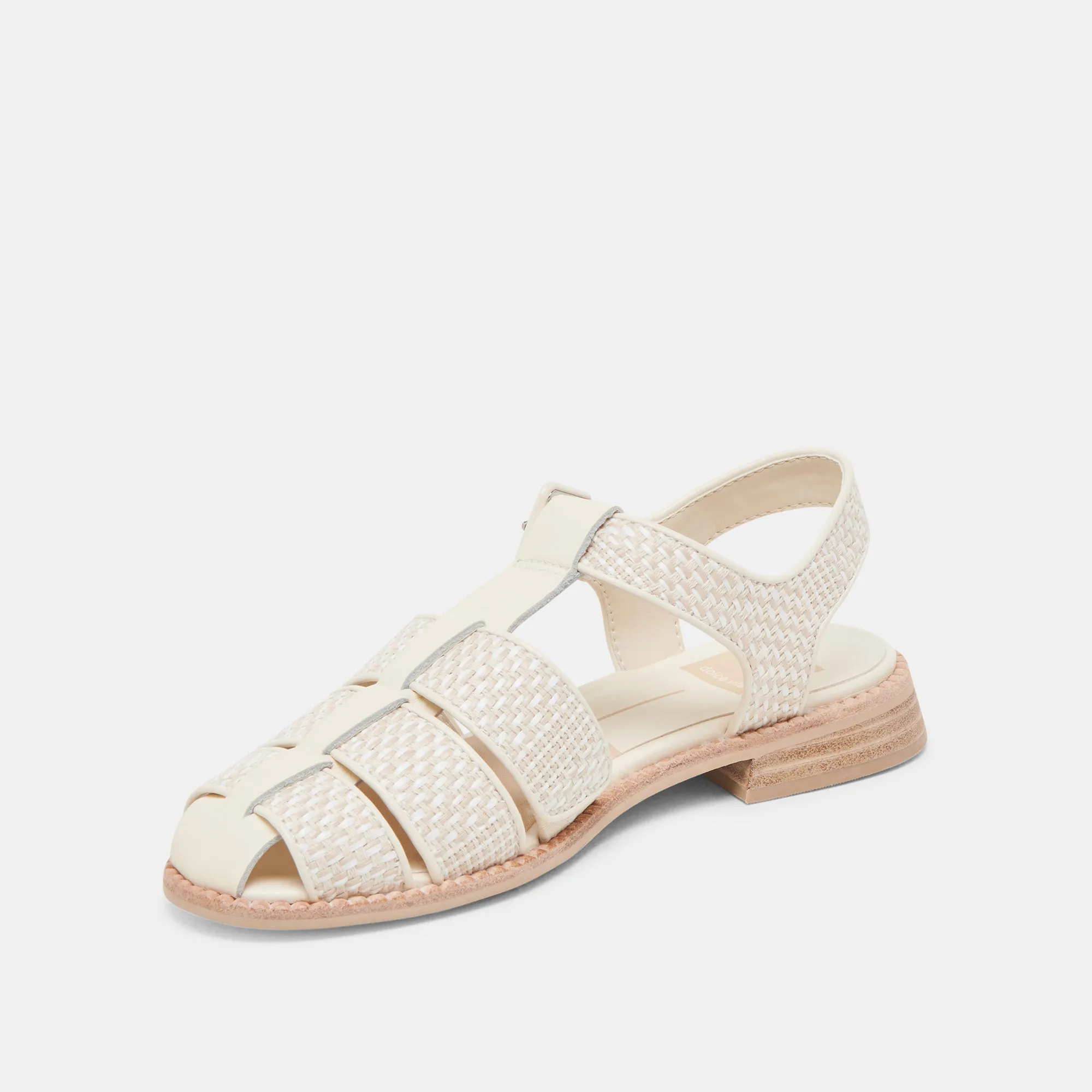 HOLIS SANDALS WHITE MULTI RAFFIA Simple Feel Chic Walk
