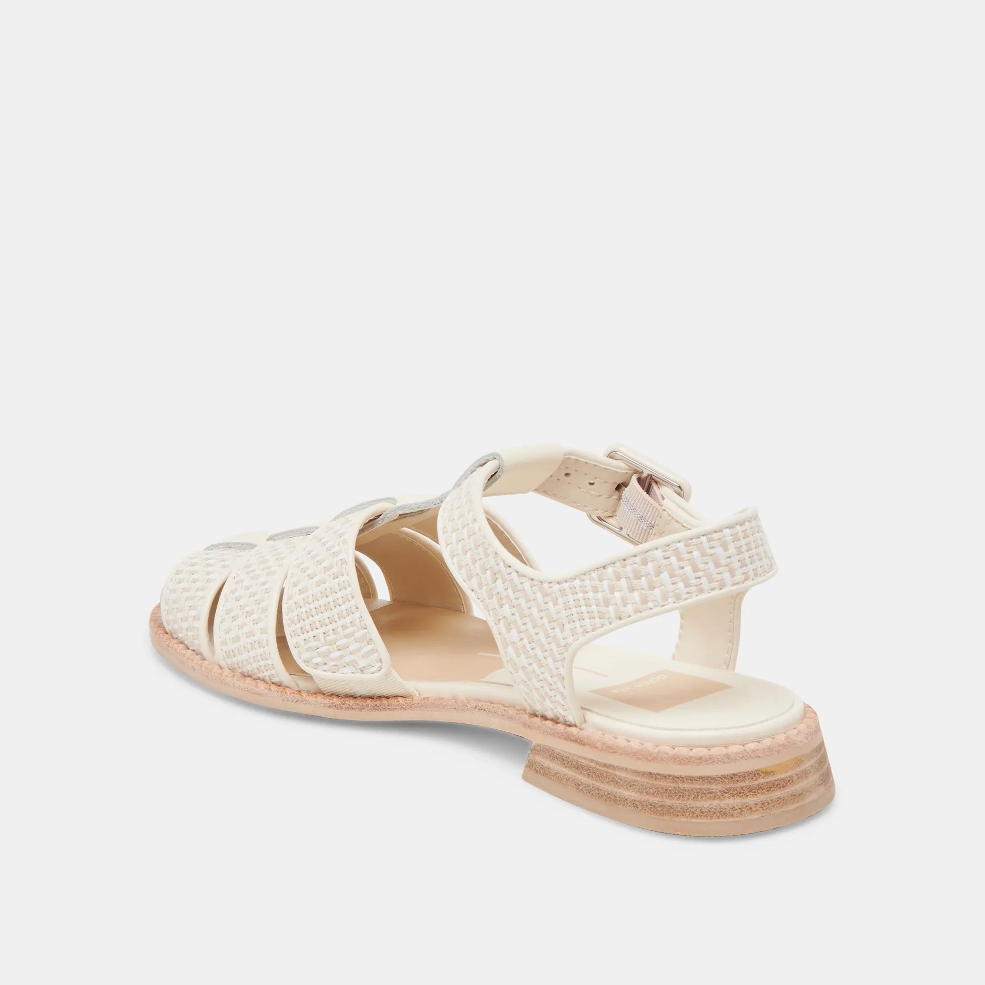 HOLIS SANDALS WHITE MULTI RAFFIA Easy Flow