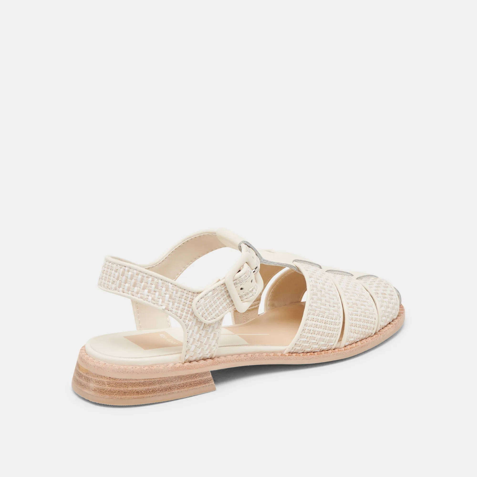 Universal Look HOLIS SANDALS WHITE MULTI RAFFIA