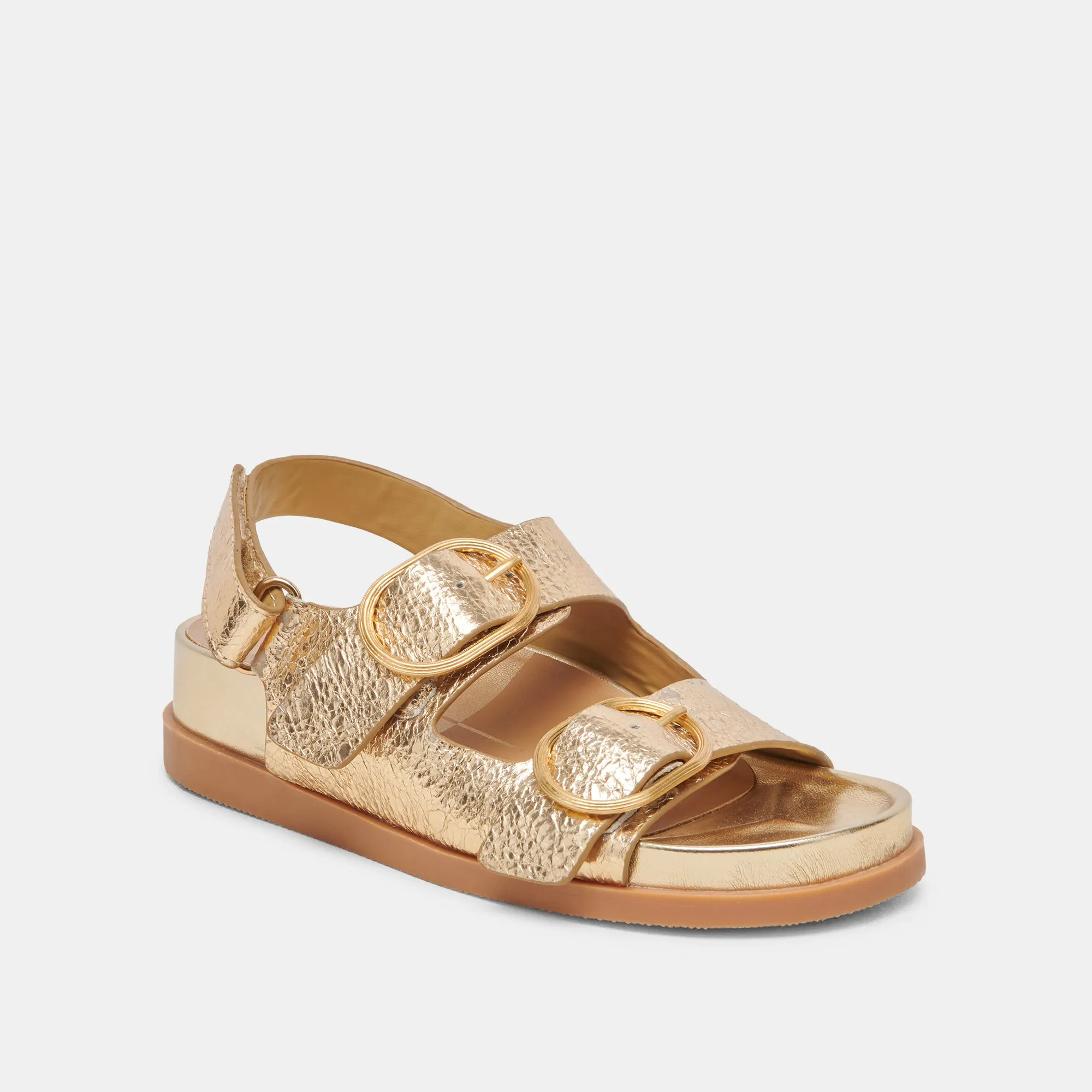 STARLA SANDALS GOLD DISTRESSED LEATHER Light Tread