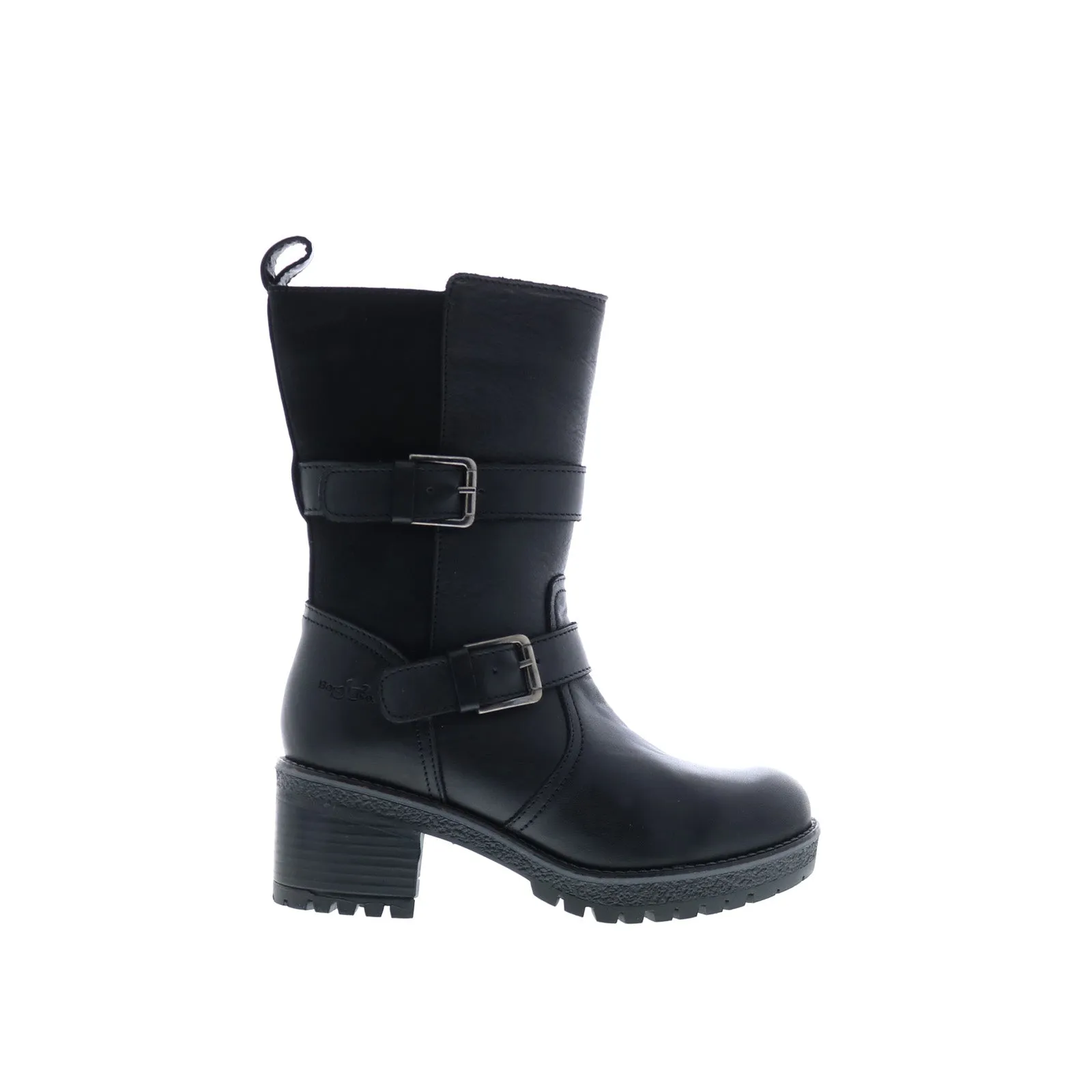 Bos. & Co. Maise Womens Black Suede Zipper Casual Dress Boots Rough Walk