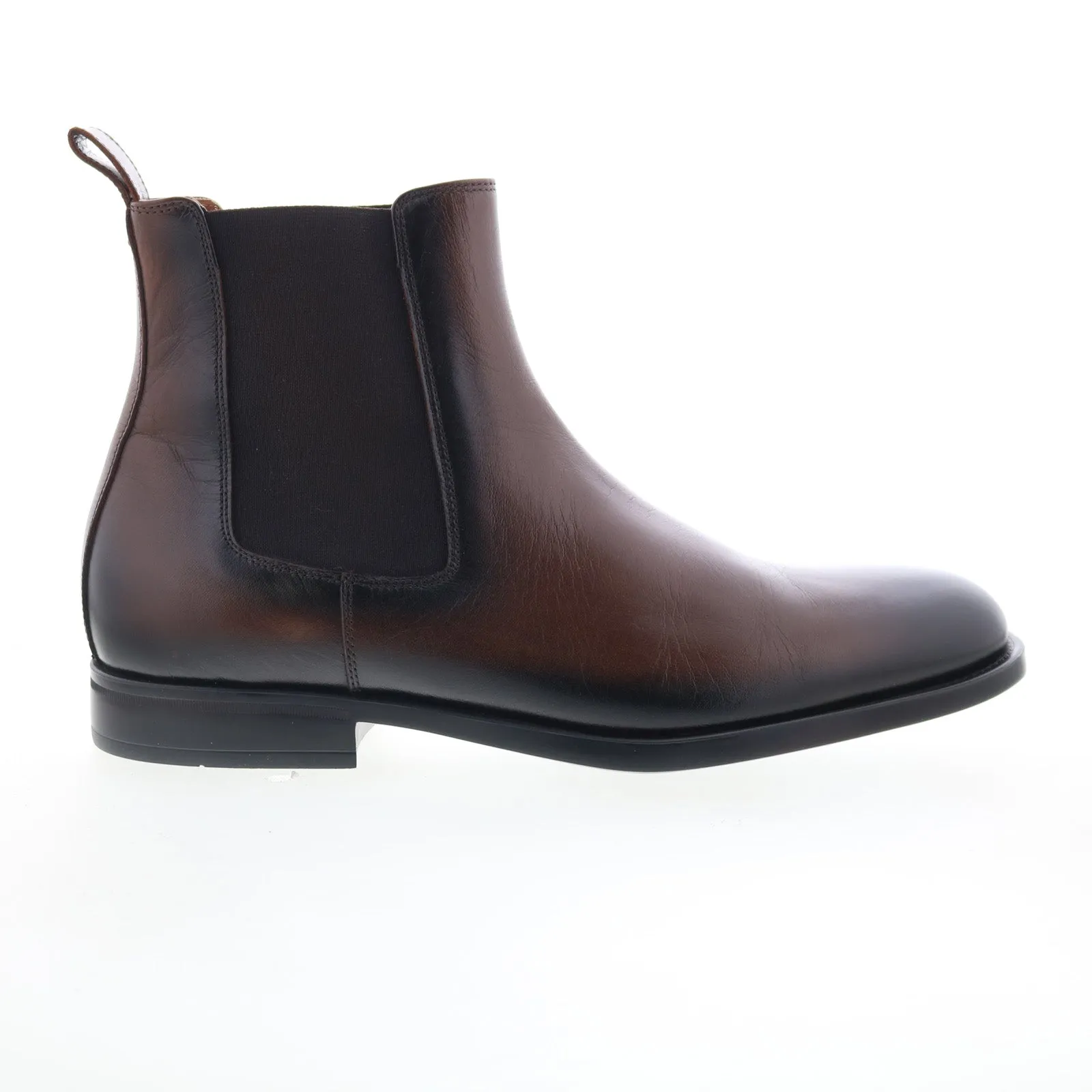 Construction Ready All weather Bruno Magli Bucca BM1BCUD0 Mens Brown Leather Slip On Chelsea Boots