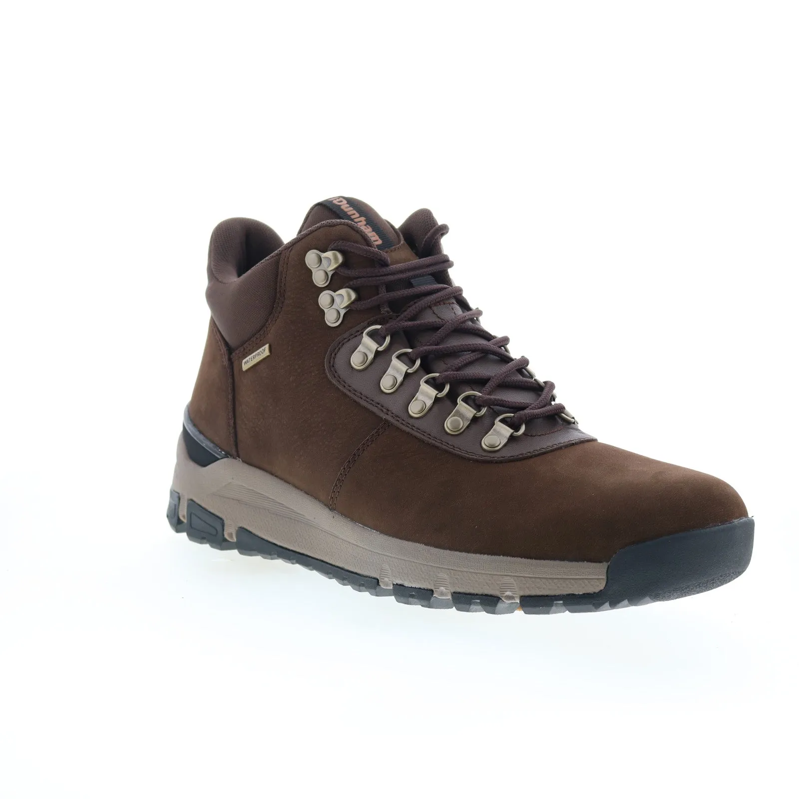 Hiking Trail Dunham Alpine Waterproof Lace Up Mid Mens Brown Casual Dress Boots