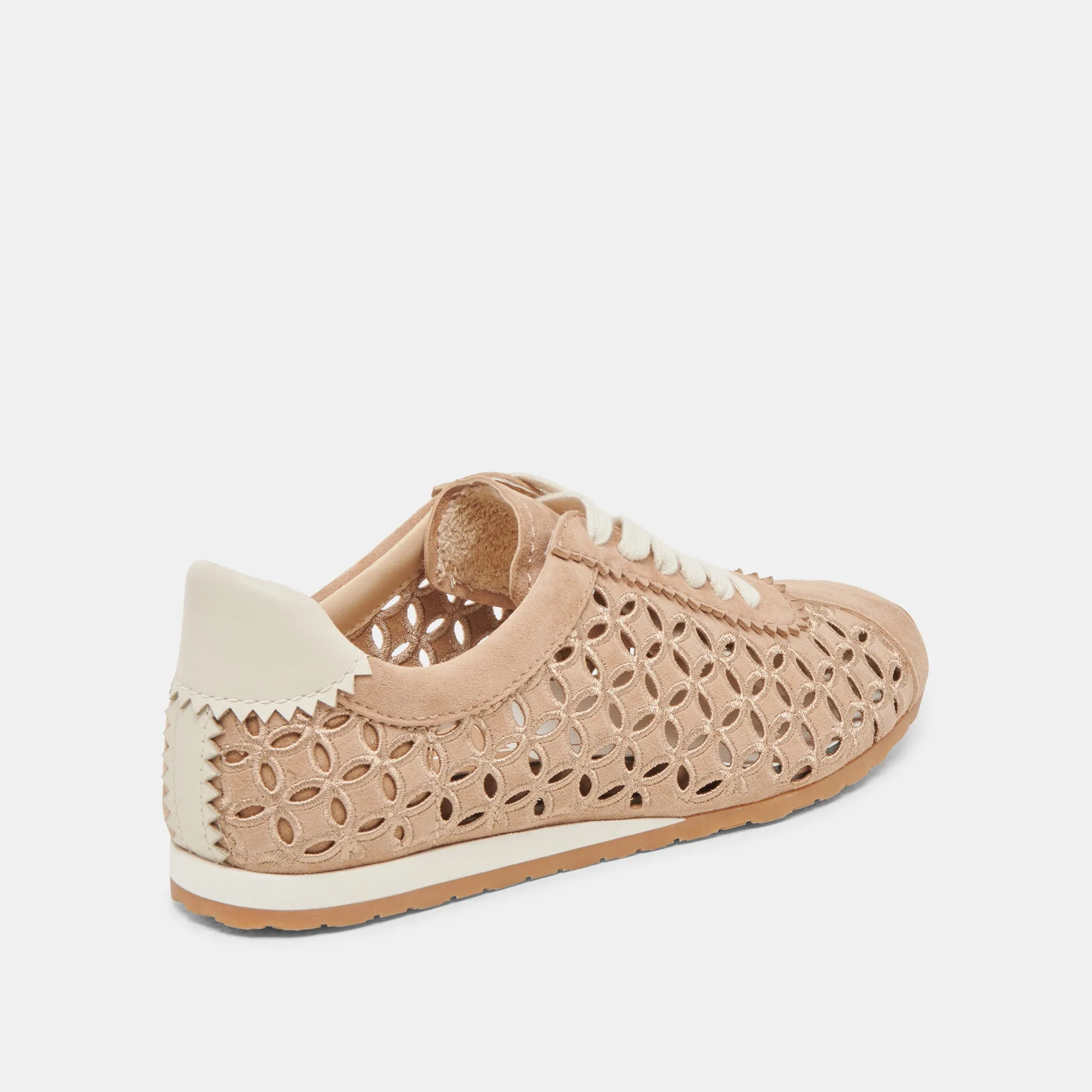 DANIE EYELET PERF SNEAKERS CAMEL SUEDE All-around cushioning Multi-functional durability