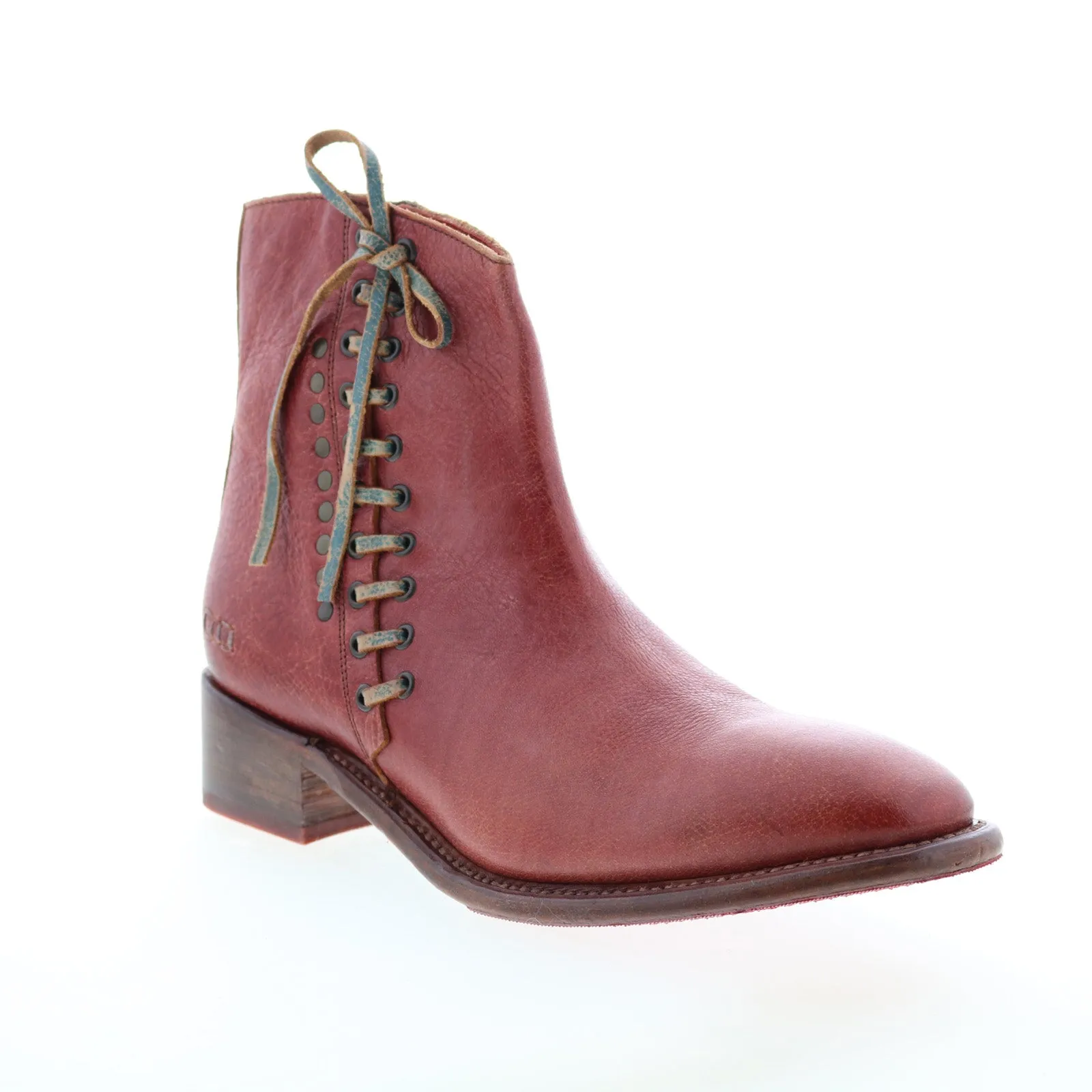 Bed Stu Aldina F328016 Womens Brown Leather Zipper Ankle & Booties Boots Stylish Versatility Trendy Vibe