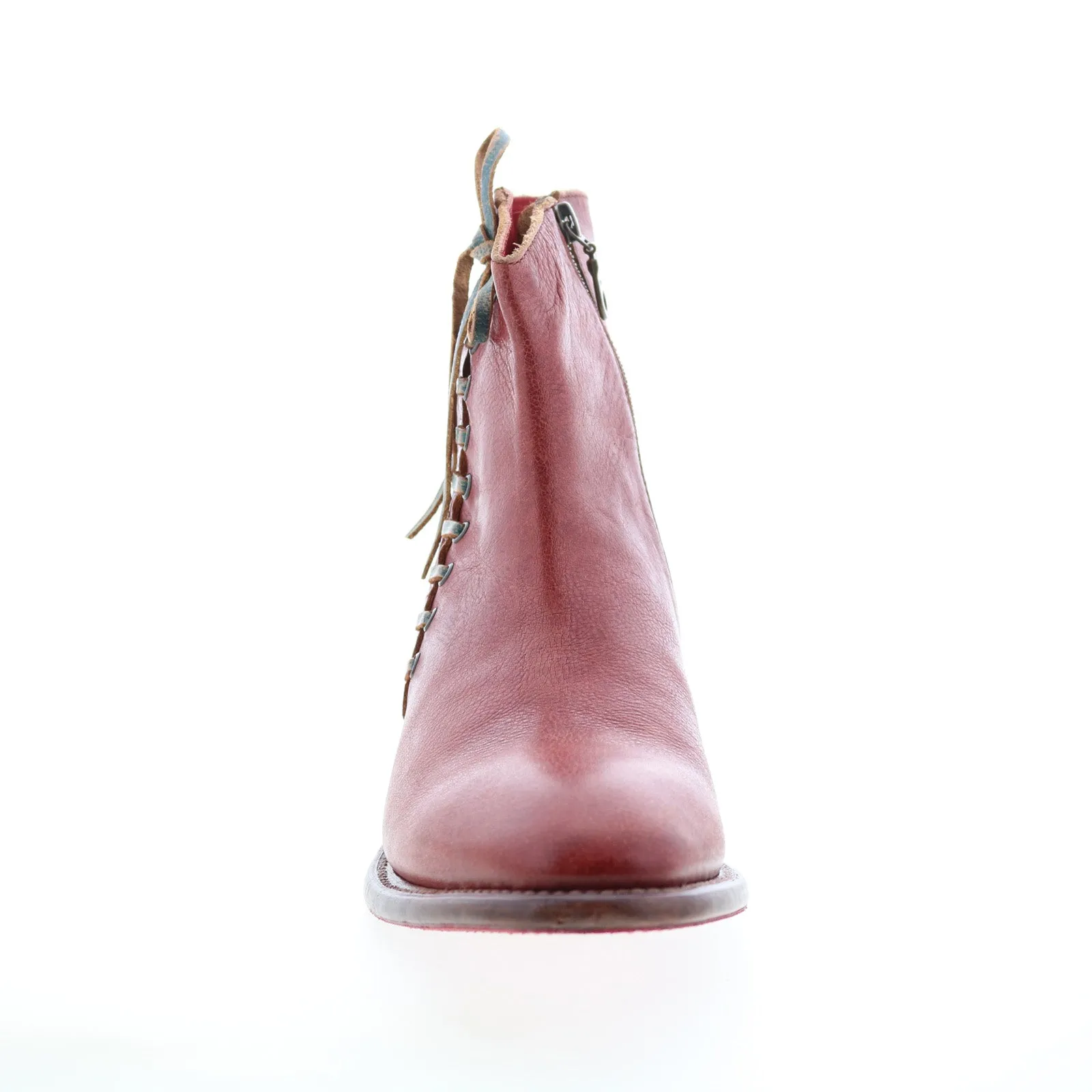 Bed Stu Aldina F328016 Womens Brown Leather Zipper Ankle & Booties Boots Walking Comfort