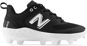 New Balance Women's Fresh Foam Velo V3 Molded Softball Cleats - Black with White - SPVELOK3 Urban Trek Layered Support