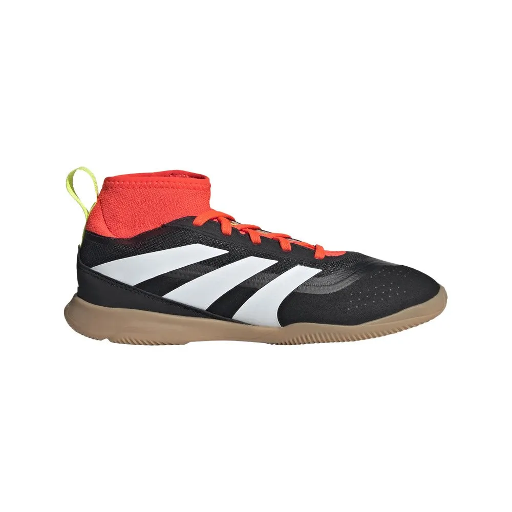 Adidas Predator League Sock Jnr Indoor Football Shoes (Black/White/Solar Red) Indoor Comfort Unbeatable fit