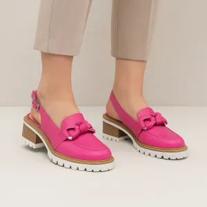 BRESLEY DOSILE HOT PINK LEATHER athletes'