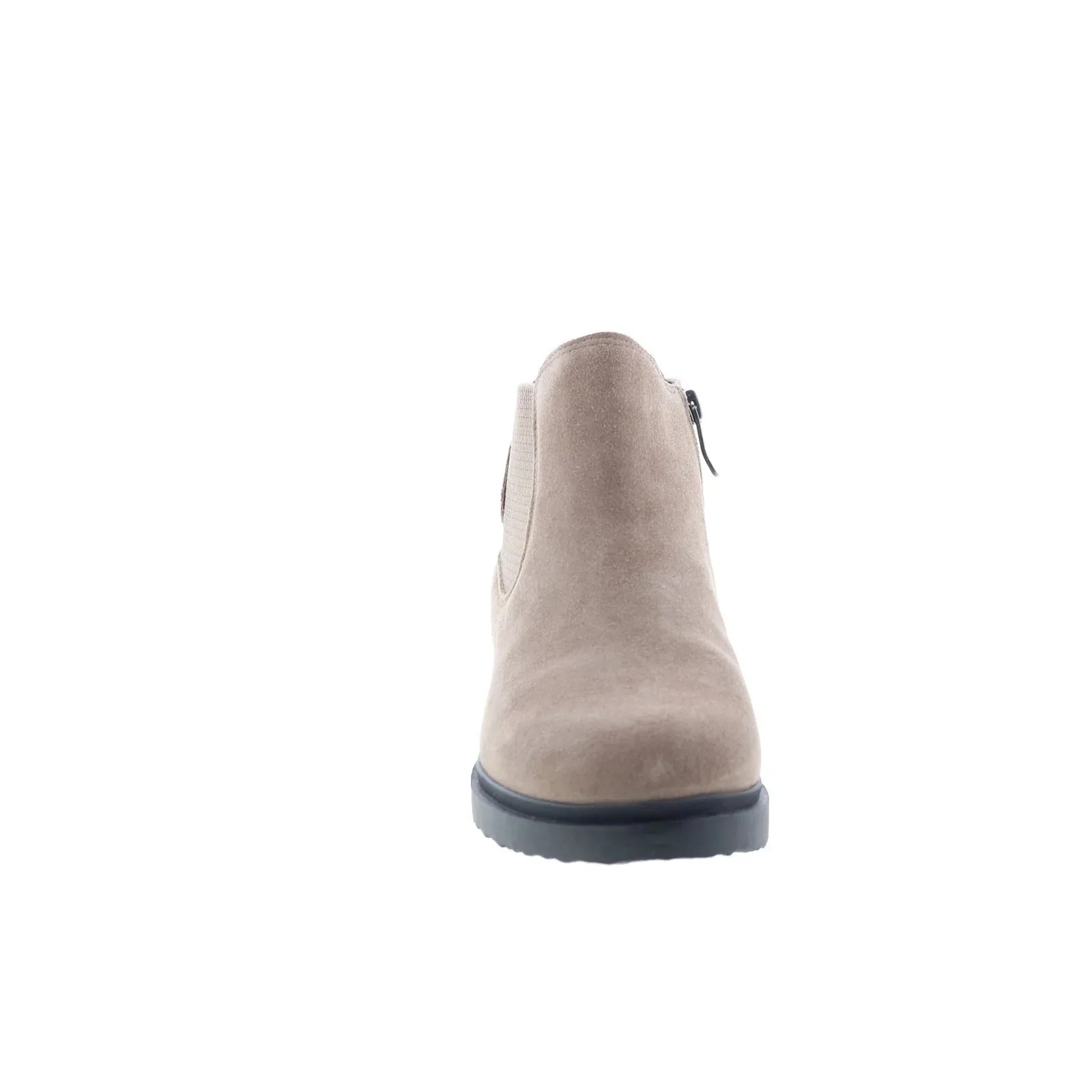 Easy Spirit Grasp Martha Stewart Womens Brown Wide Suede Casual Dress Boots Comfortable Heel