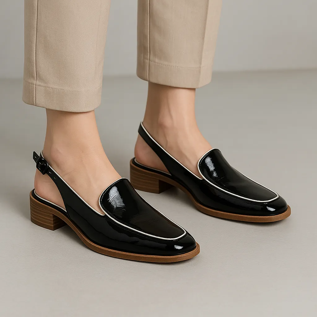 LE SANSA DANTER BLACK PATENT Everywhere Fit