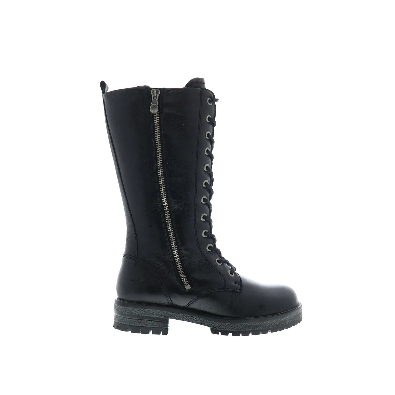 Slip-On Style Fashion Comfort Bos. & Co. Pacer Womens Black Leather Lace Up Casual Dress Boots