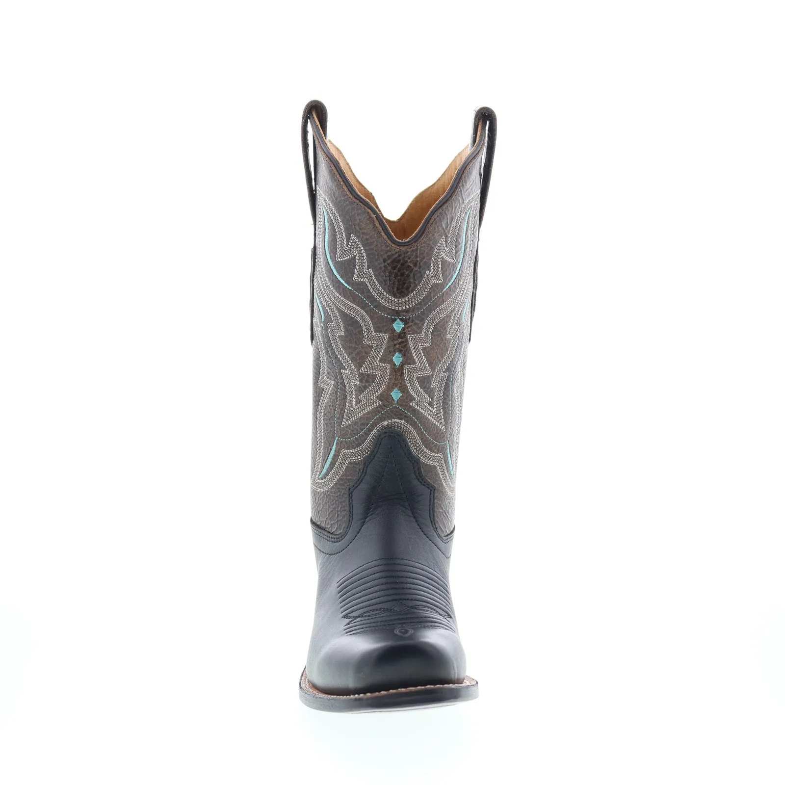 Jama Old West 18008 Womens Black Leather Slip On Cowboy Western Boots Field Work Neutral palette