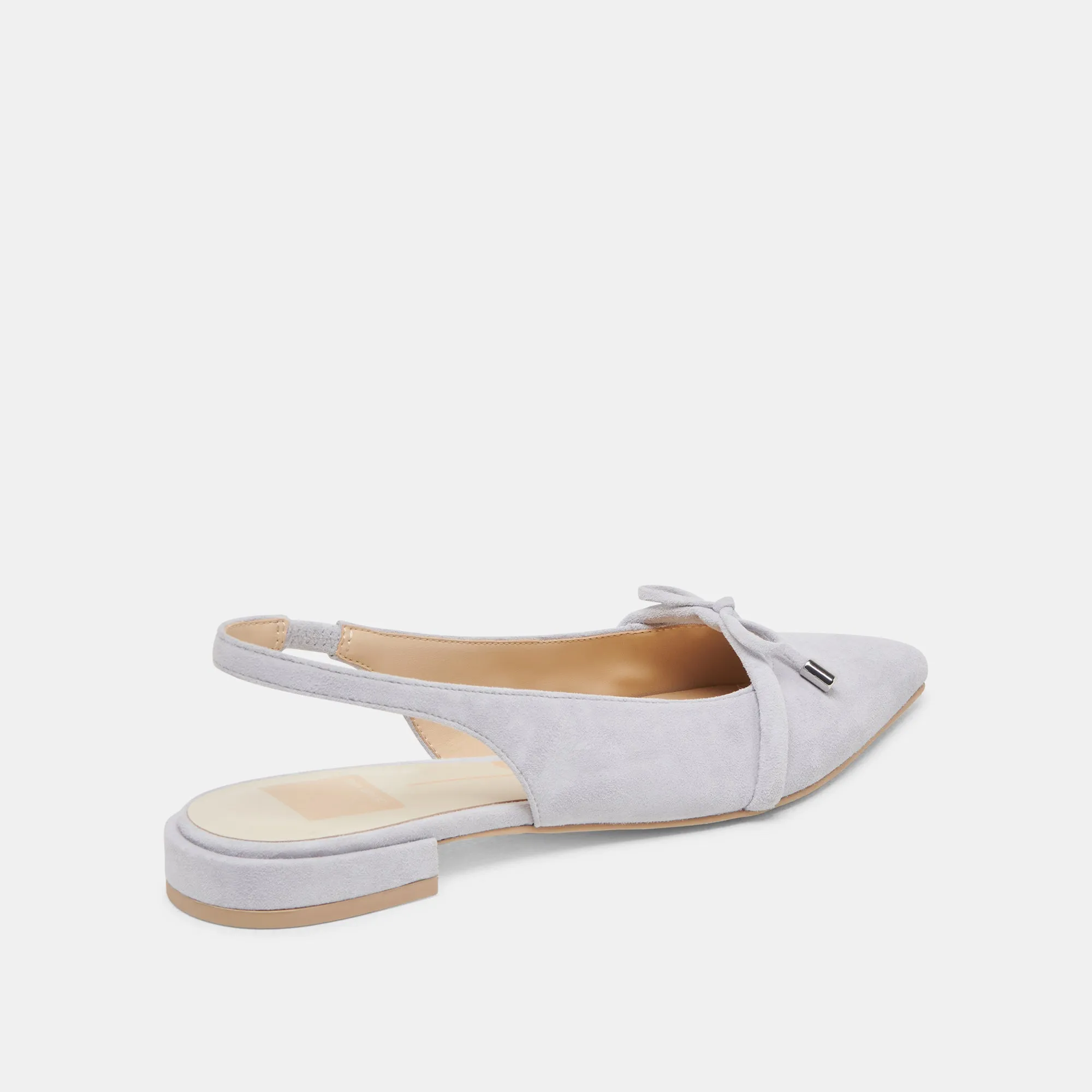 PAYGE FLATS DUSTY BLUE SUEDE Ring Day Flexible Fit
