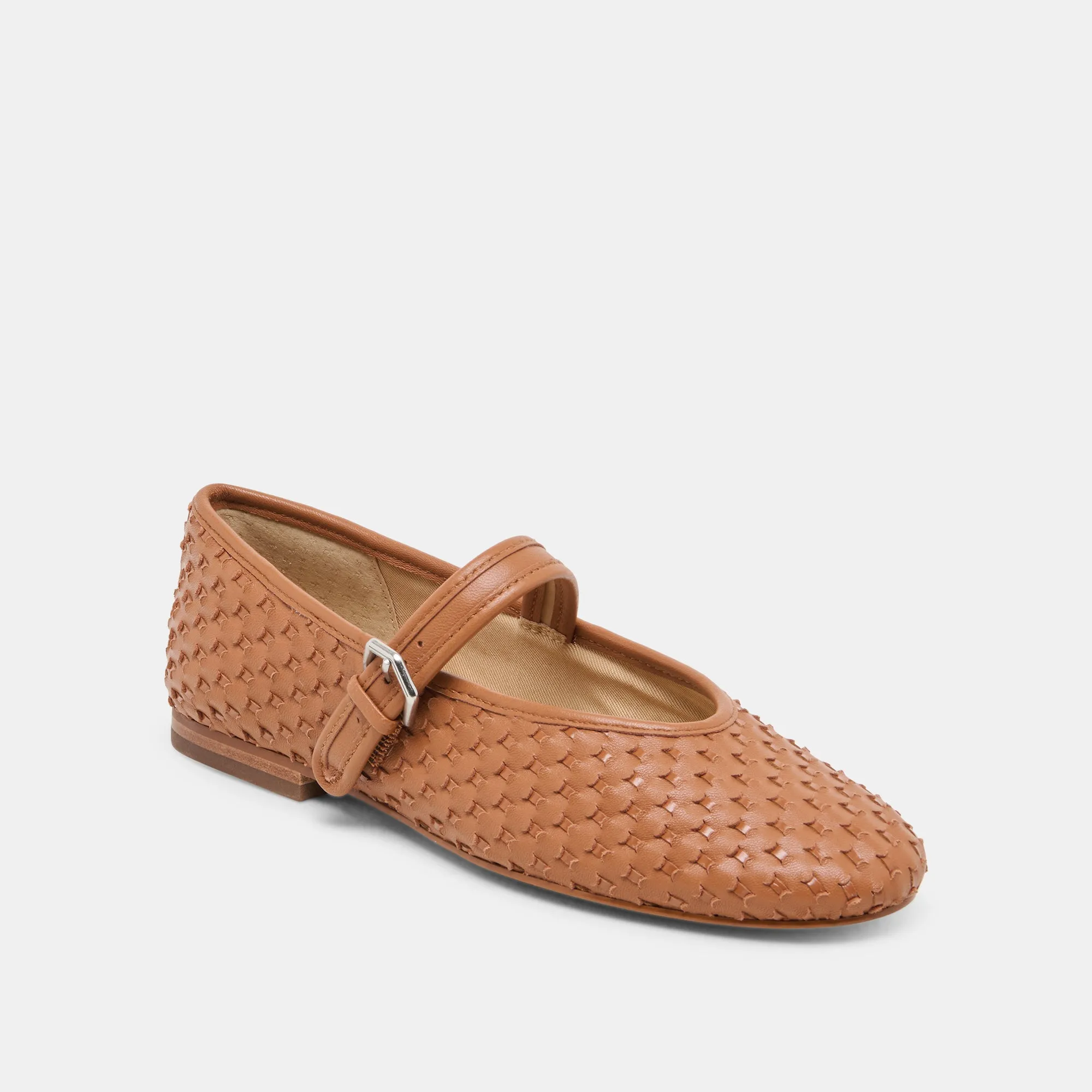 School Play ROSLYN WOVEN BALLET FLATS SADDLE WOVEN LEATHER